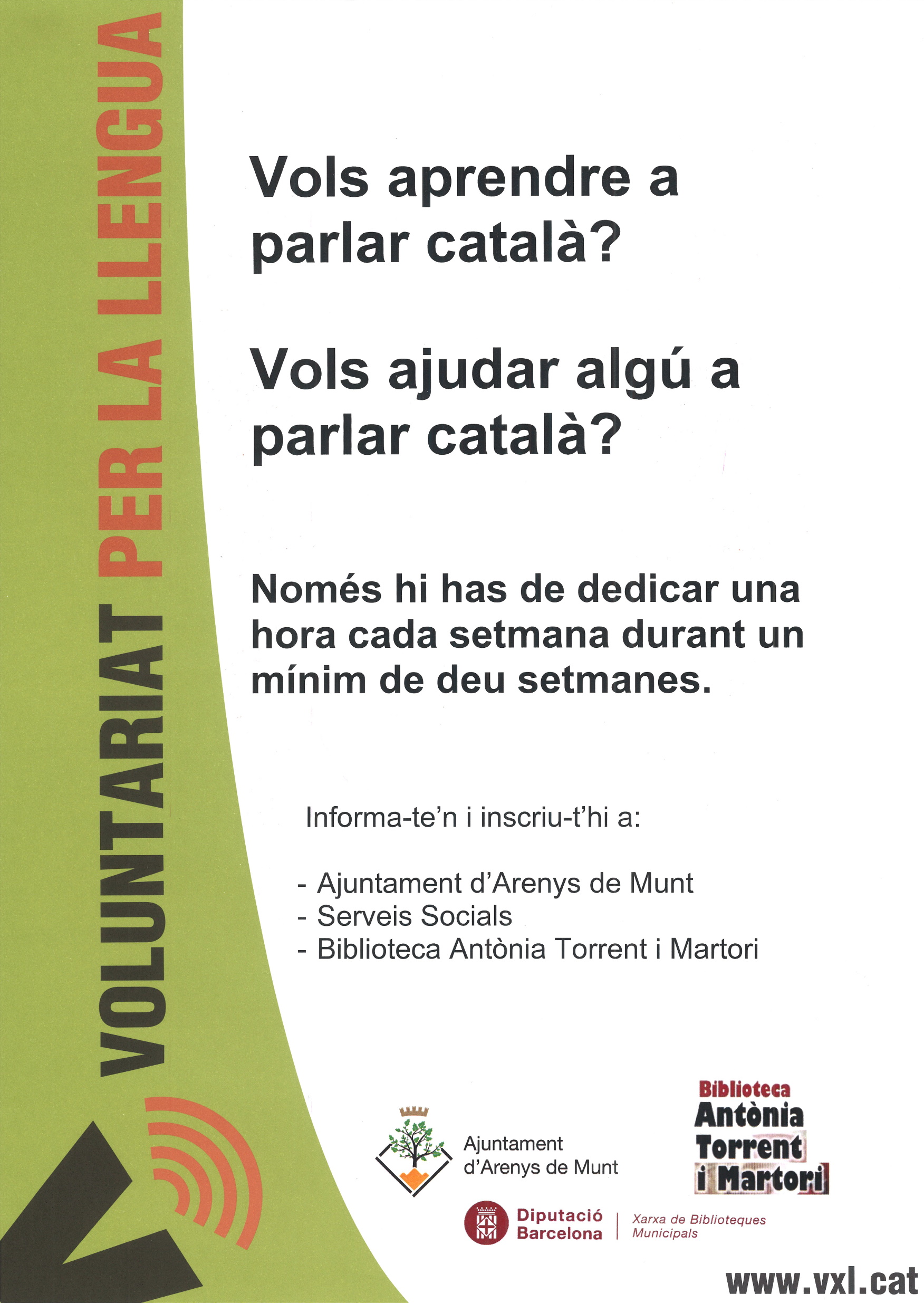 Cartell Voluntariat per la Llengua