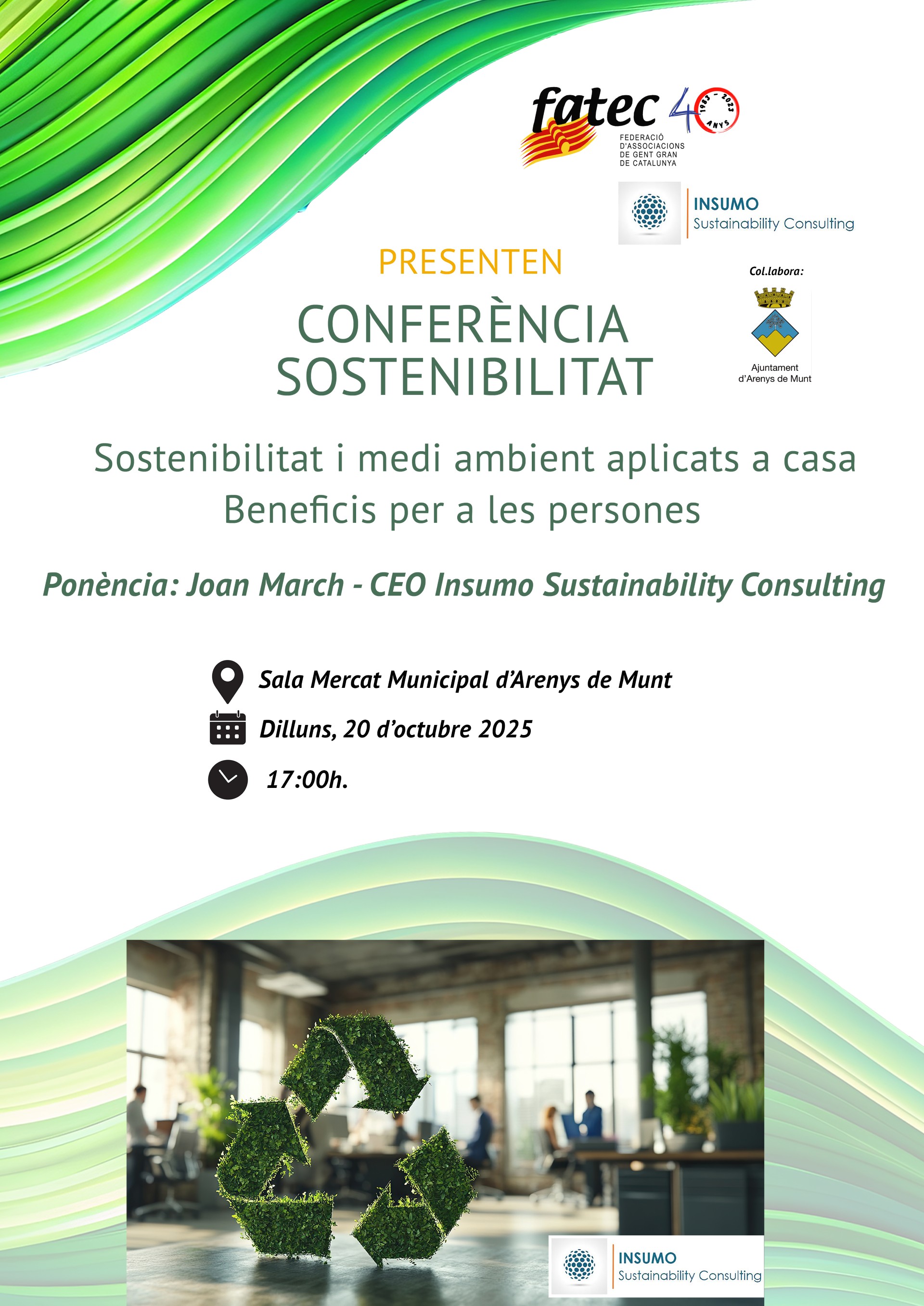 Conferència de sostenibilitat pels vilatans