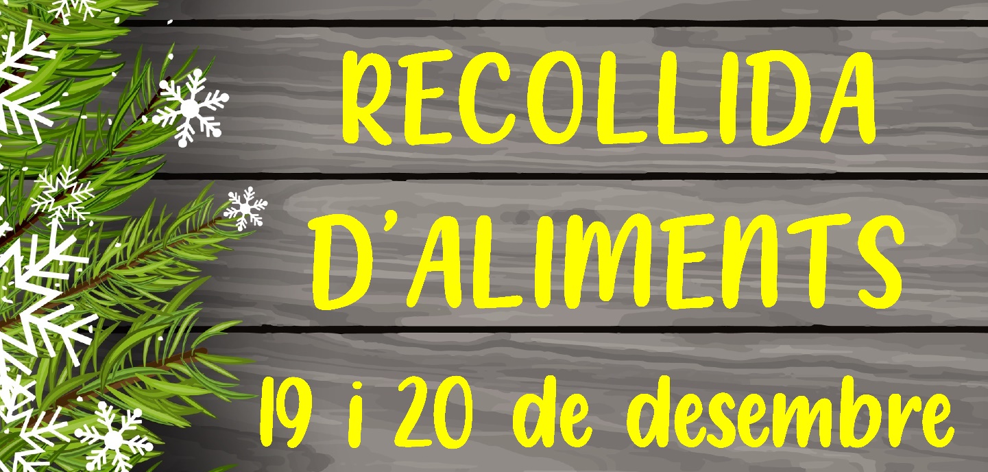 Recollida d'aliments el 19 i 20 de desembre