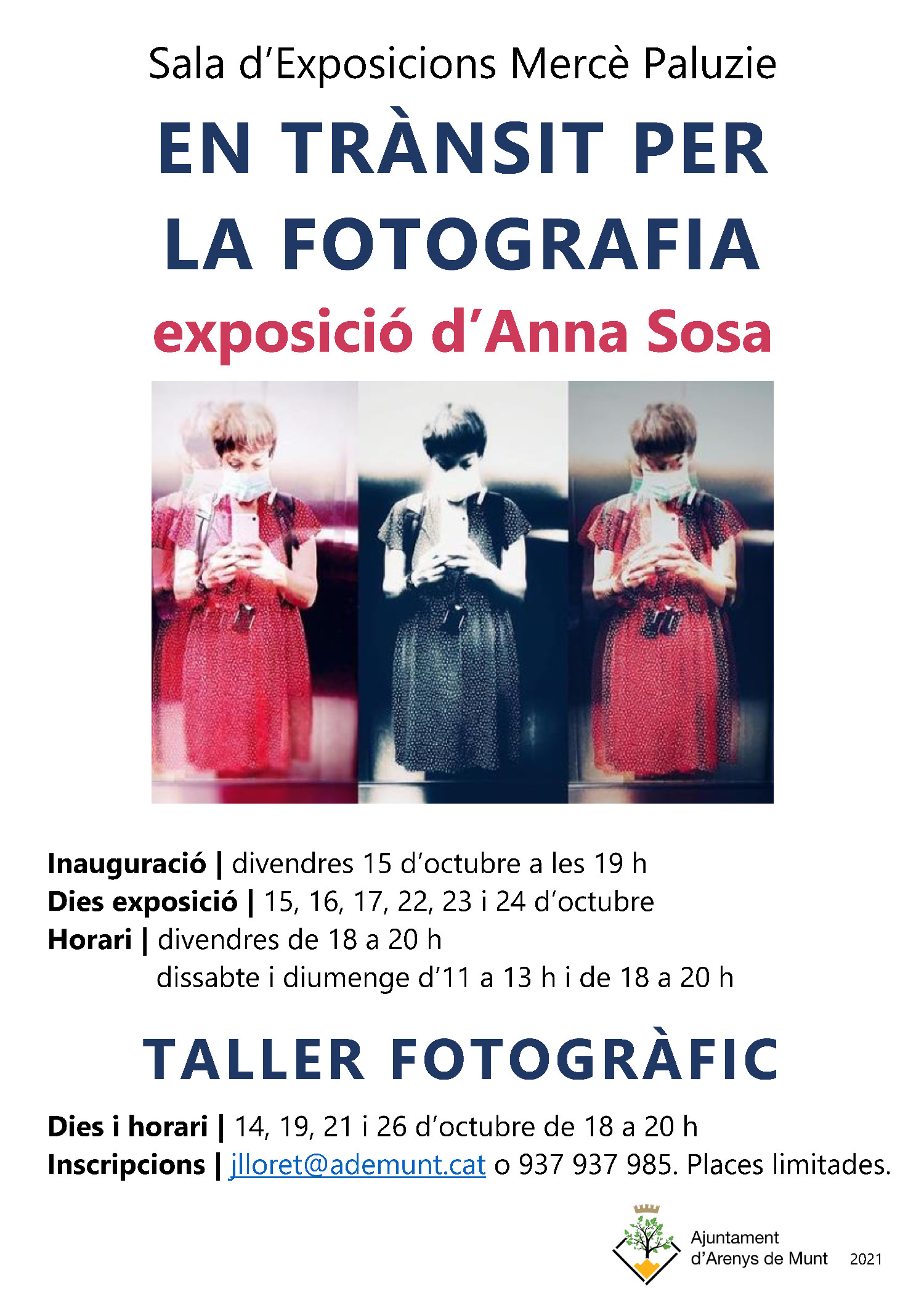 Cartell Exposició fotografia Anna Sosa 'En trànsit per la fotografia' octubre 2021