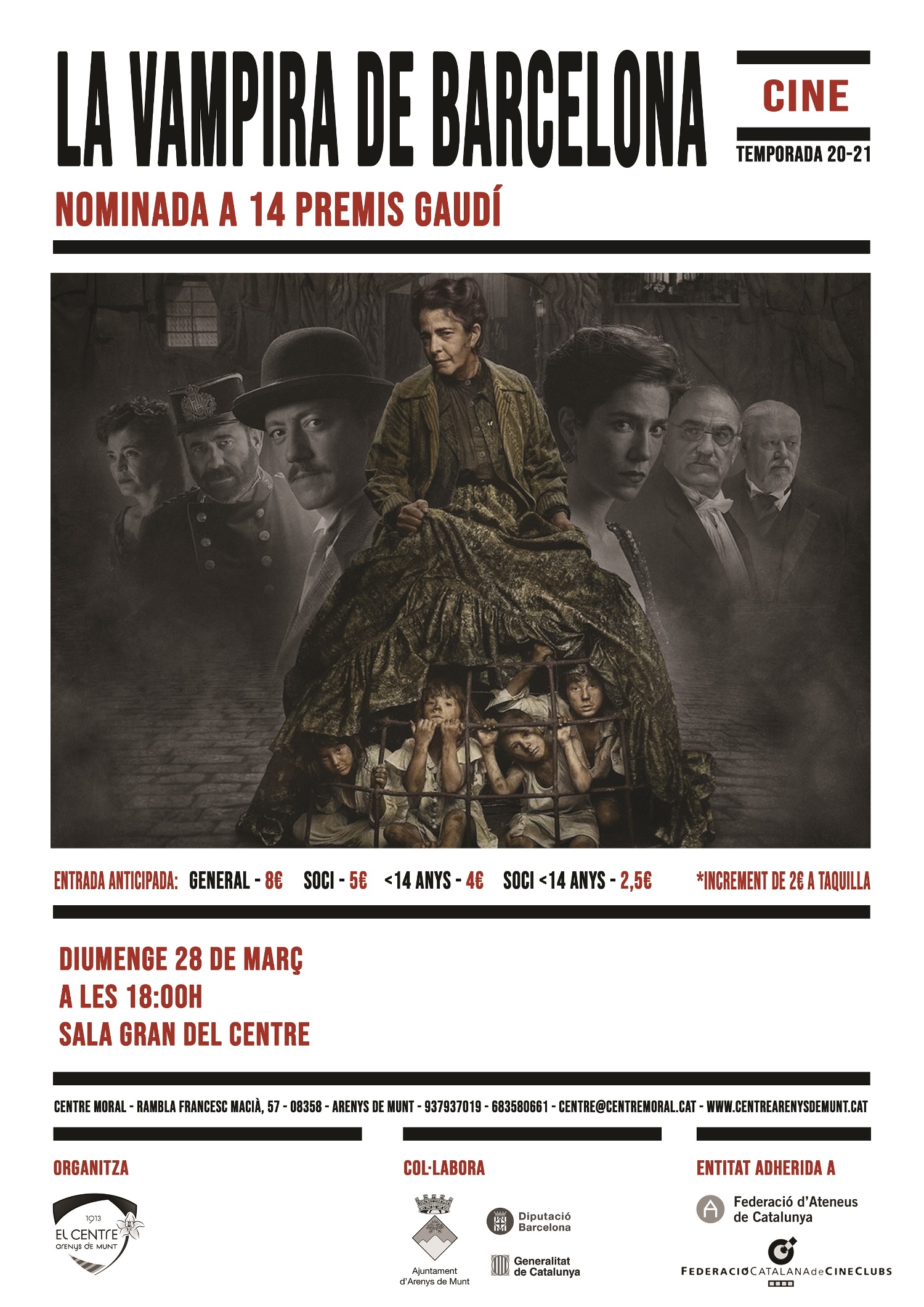 Ajuntament d'Arenys de Munt/Cinema: La vampira de Barcelona