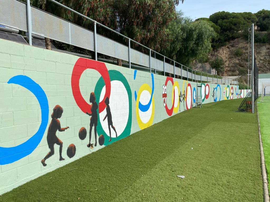 Millores de pintura en el camp de futbol