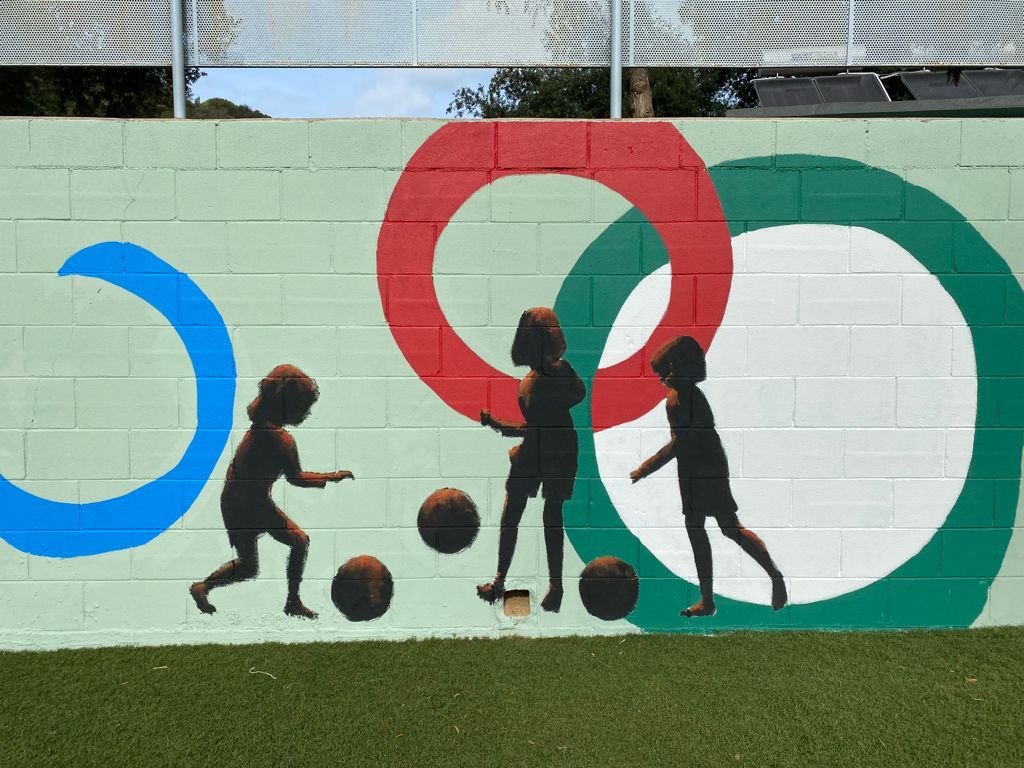Millores de pintura en el camp de futbol