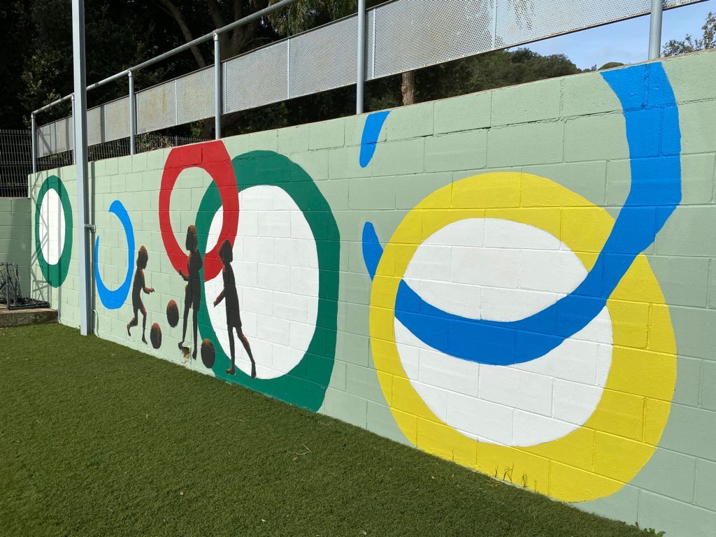 Millores de pintura en el camp de futbol
