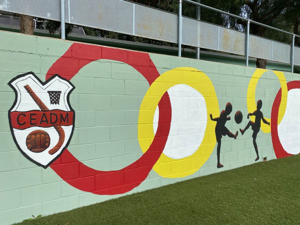 Millores de pintura en el camp de futbol