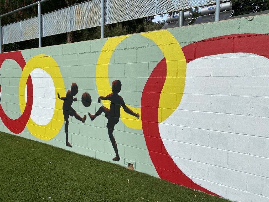 Millores de pintura en el camp de futbol