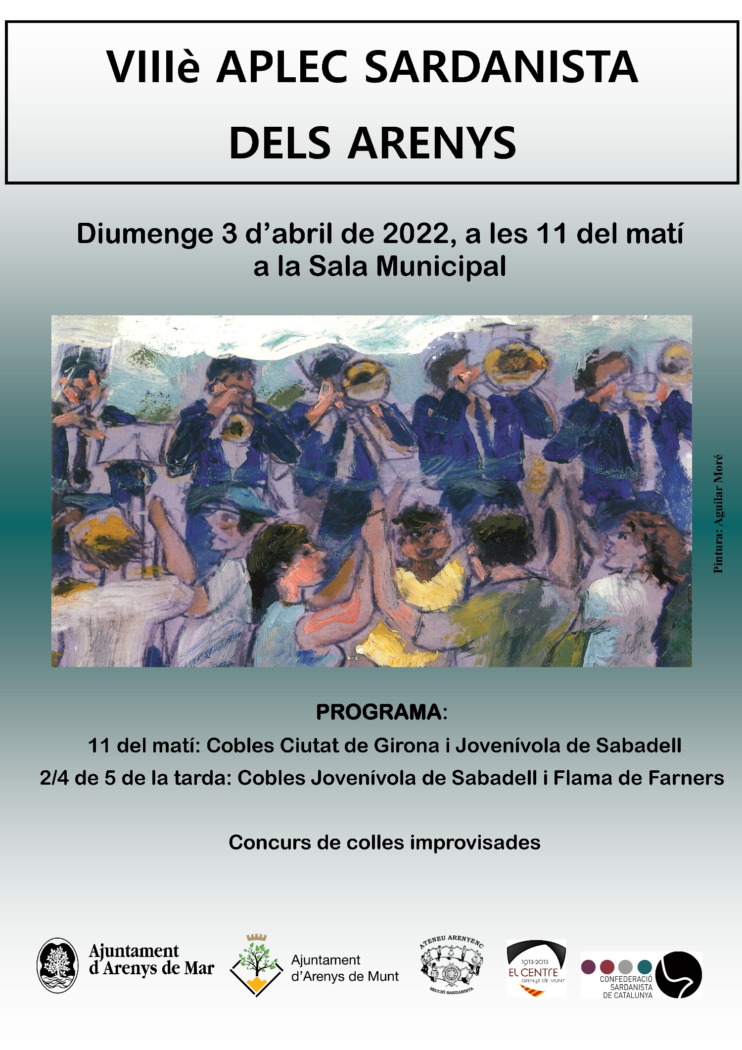 Cartell VIII Aplec Sardanista dels Arenys 3-4-22