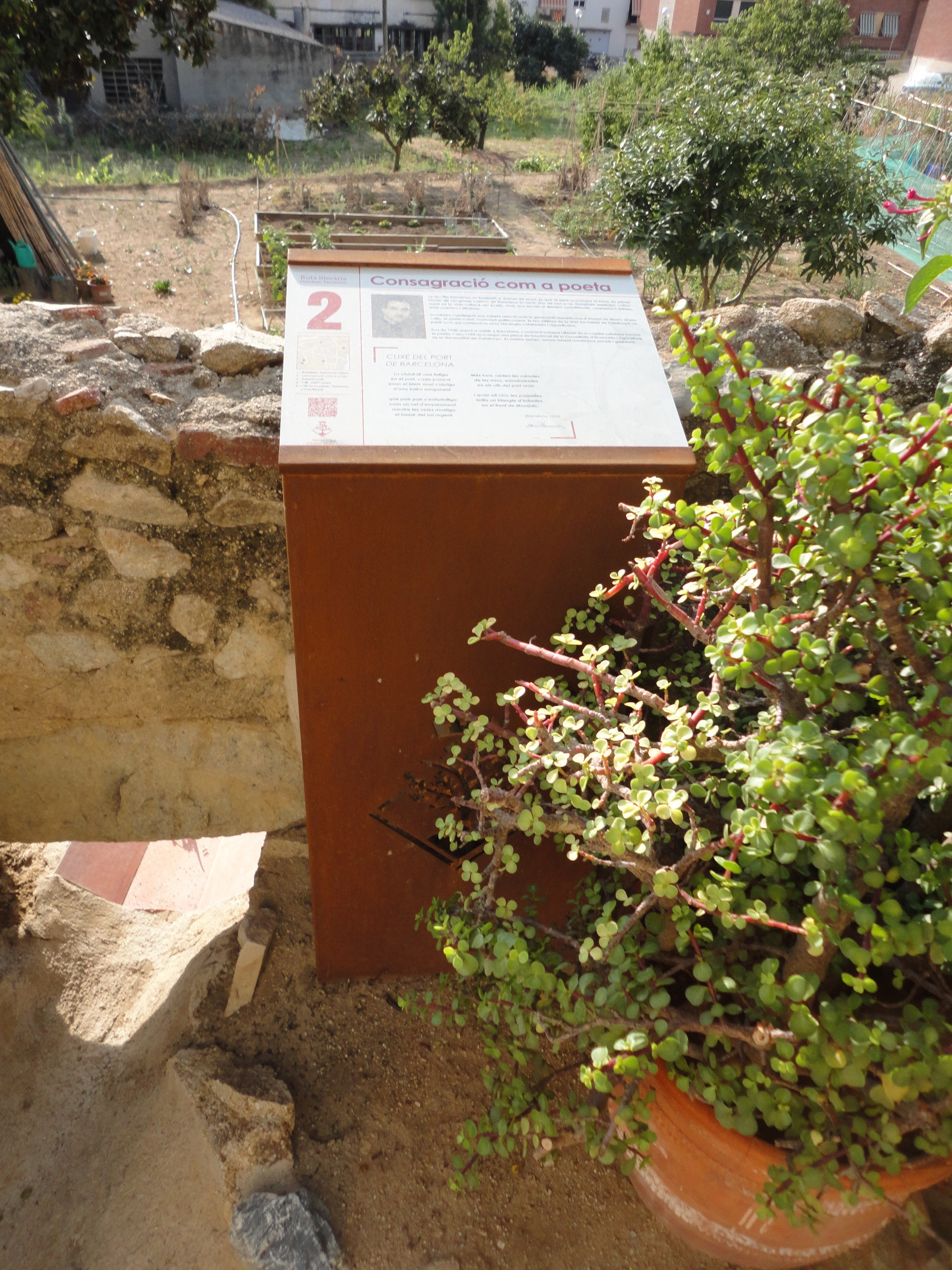 Ruta Domènec Perramon 2 - Consagració com a poeta (carrer Barbeta)