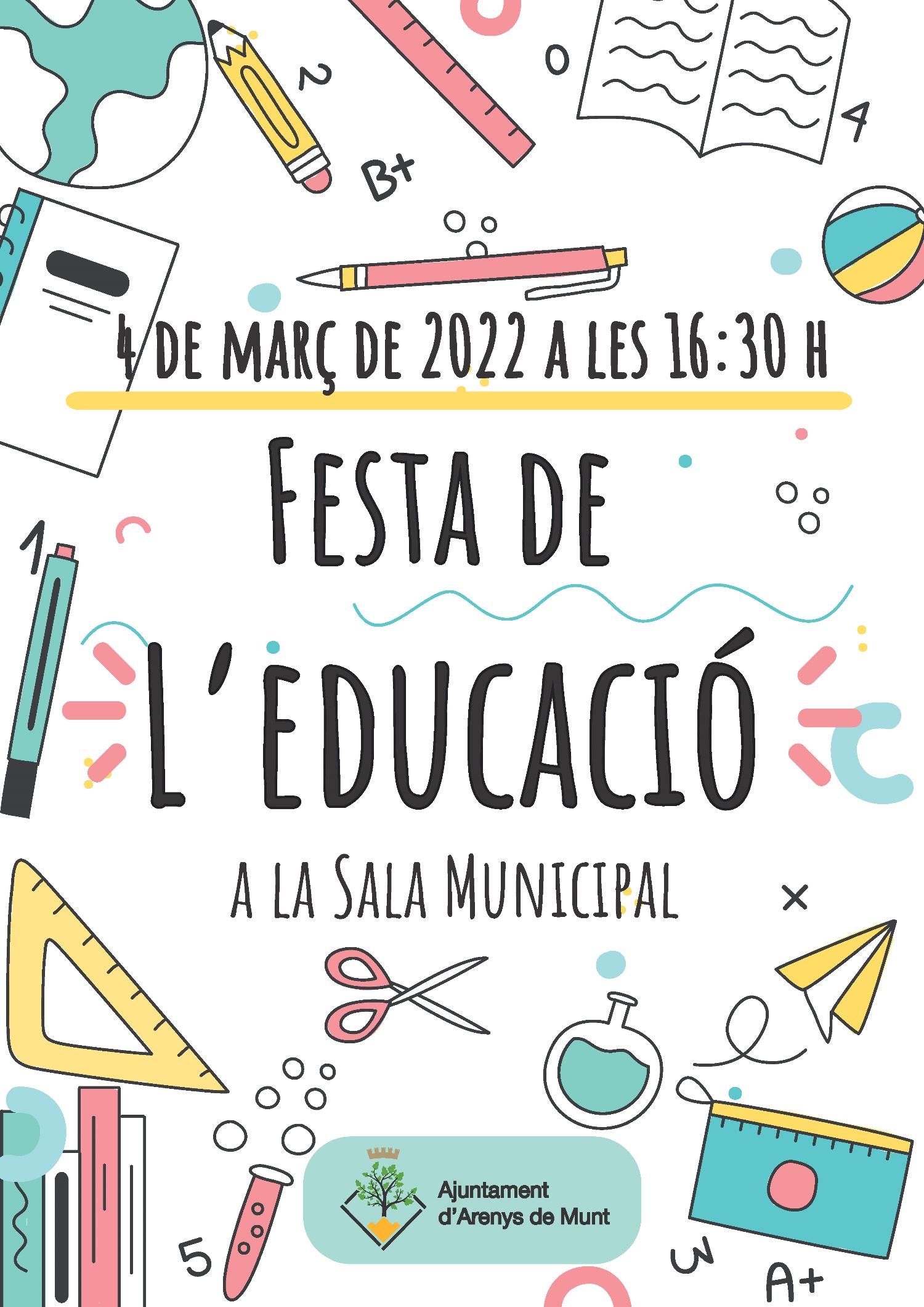 Cartell Festa de l'Educació 4-3-2022