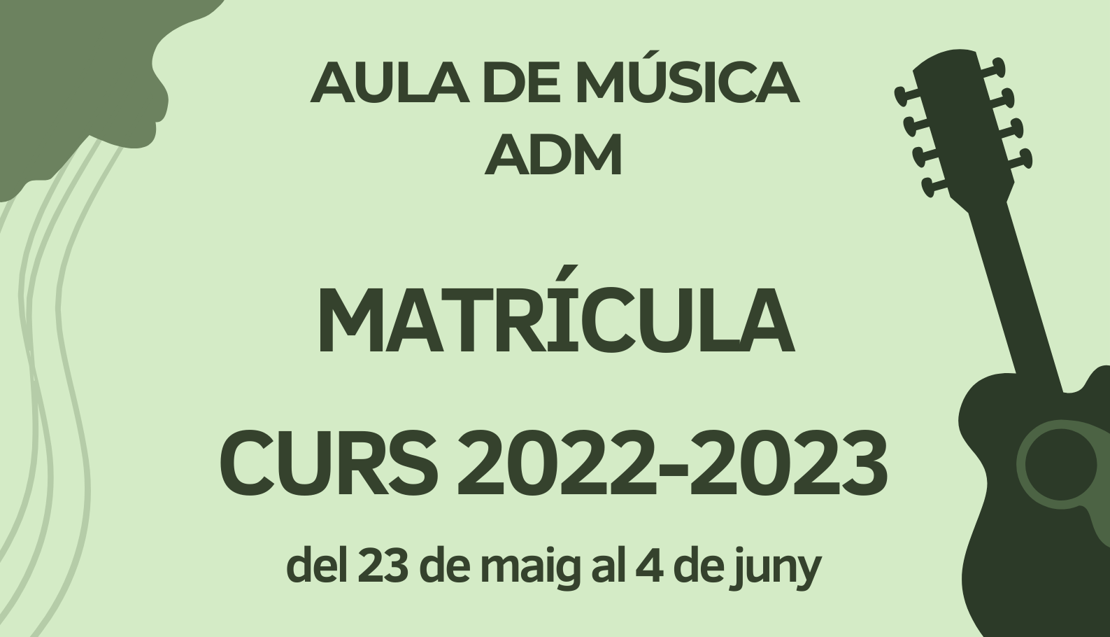 Matrícula Aula de Música 2022-2023
