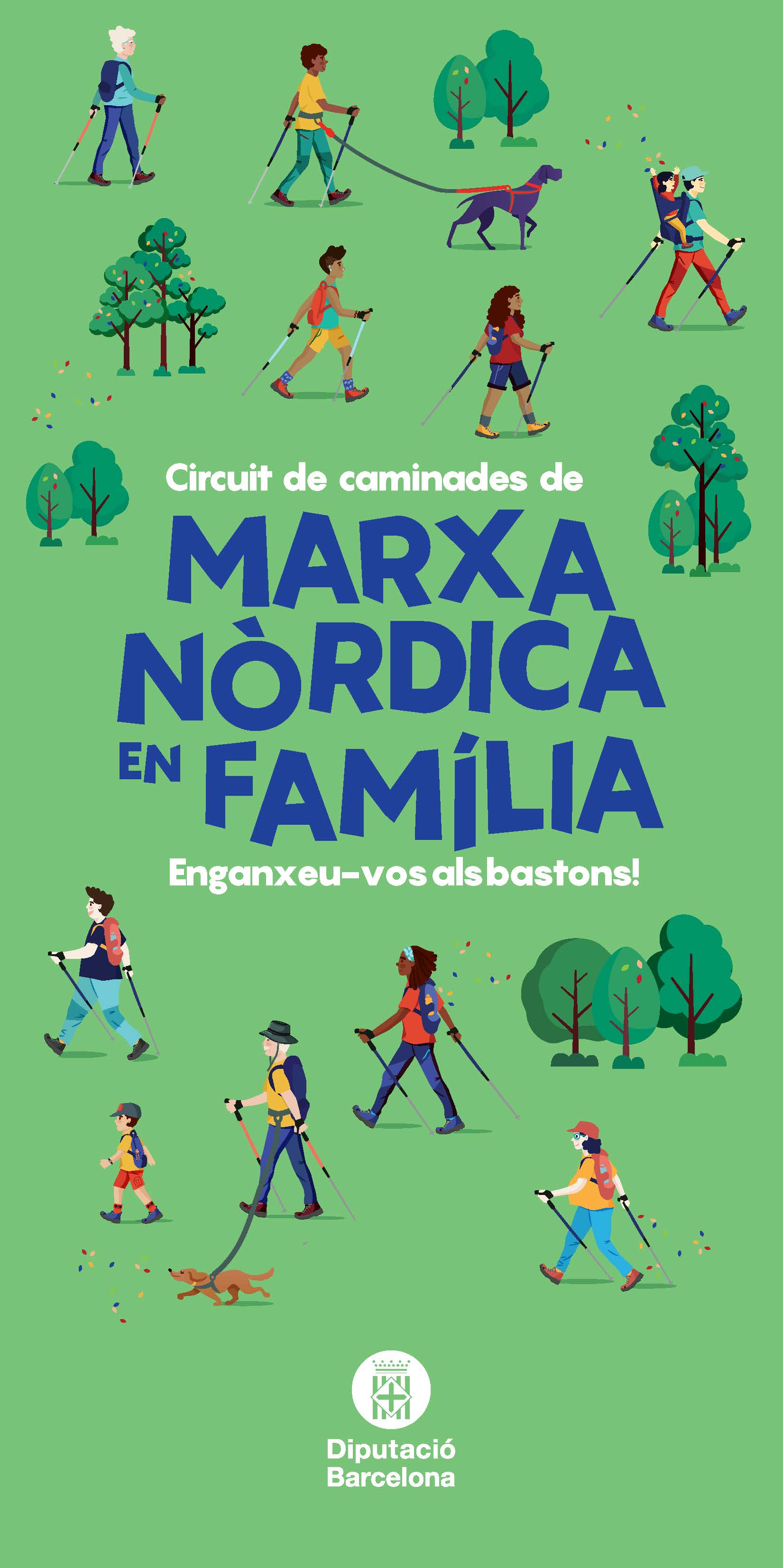 Circuit de caminades de marxa nòrdica en família