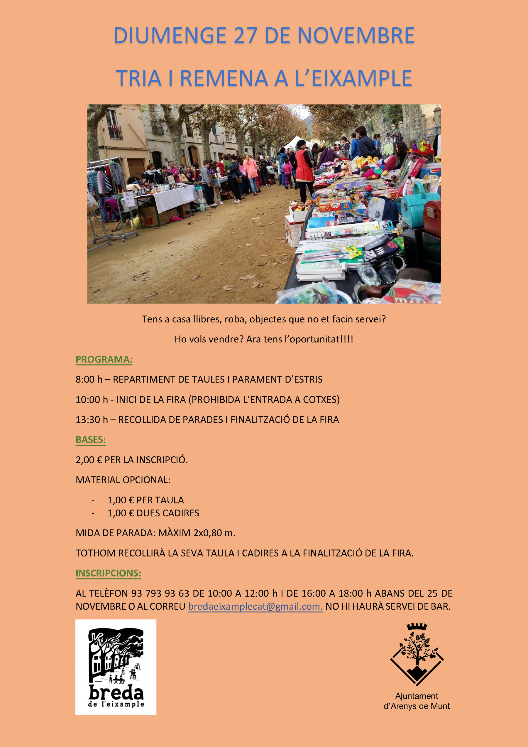 Cartell Tria i Remena 27-11-22