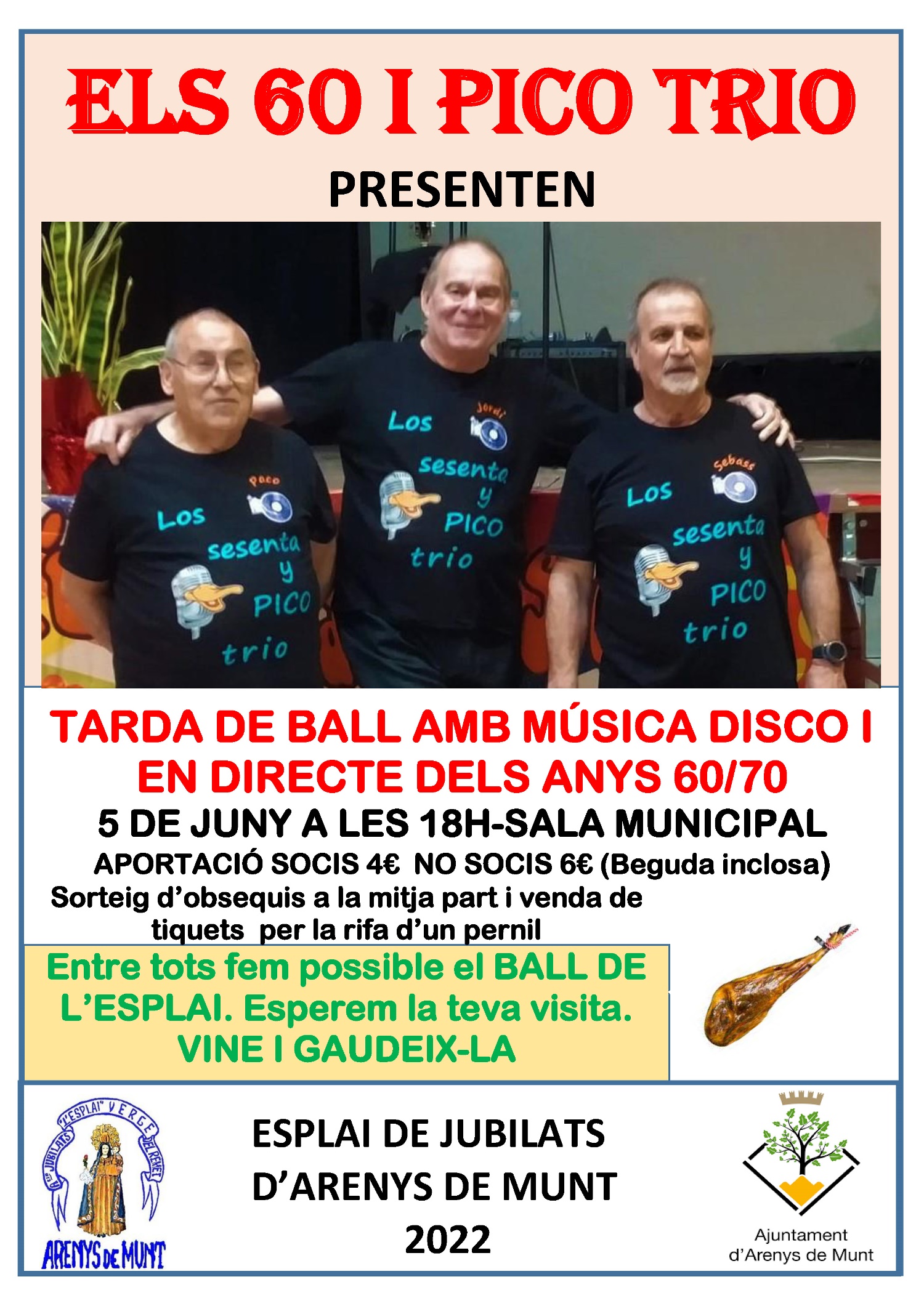 Cartell Esplai Ball 60 y Pico Trio 5-6-22