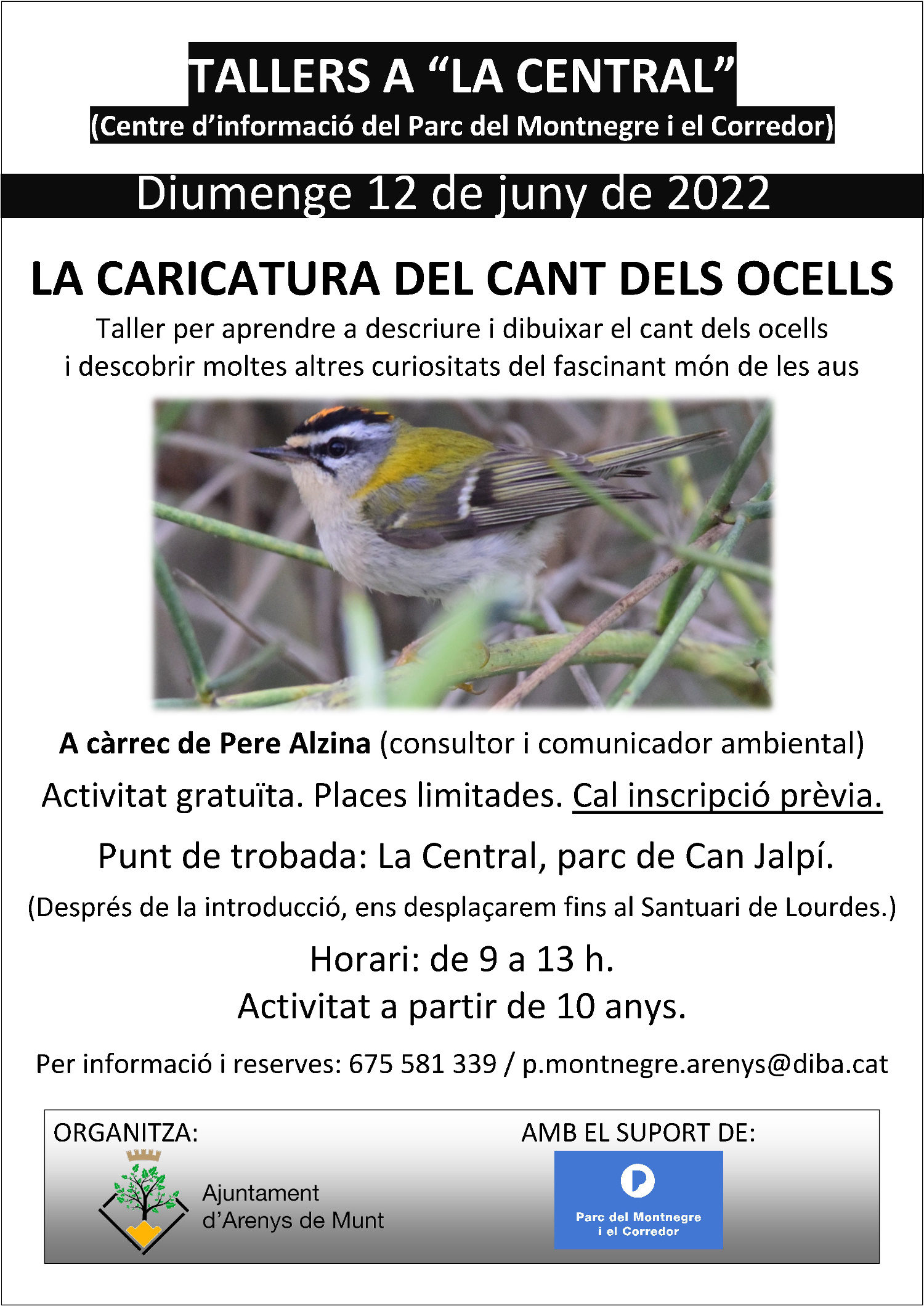Cartell 'La caricatura del cant dels ocells' 12-6-22