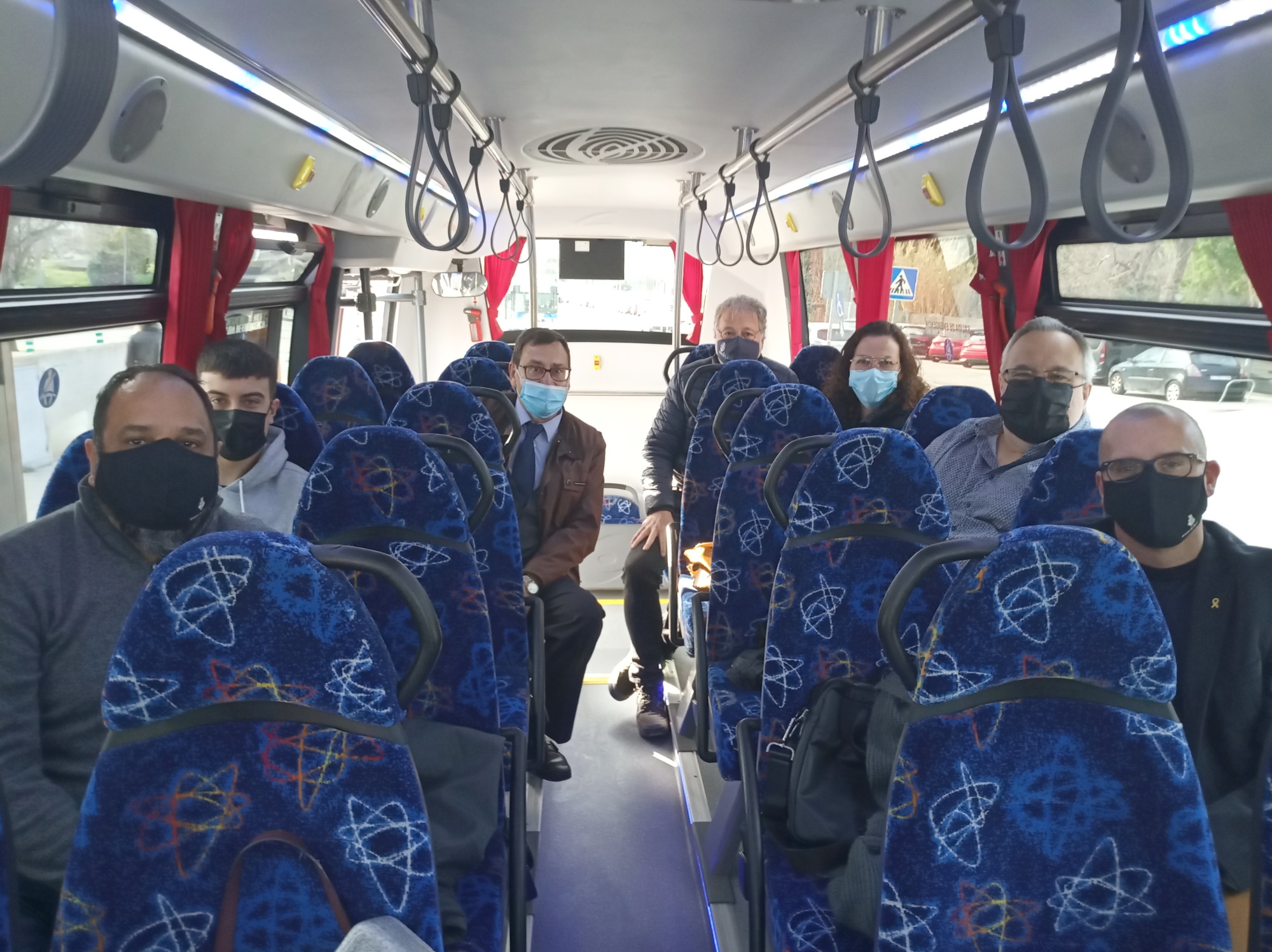 Foto d'arxiu. Viatge inaugural de la nova l&iacute;nia de bus a Matar&oacute;.