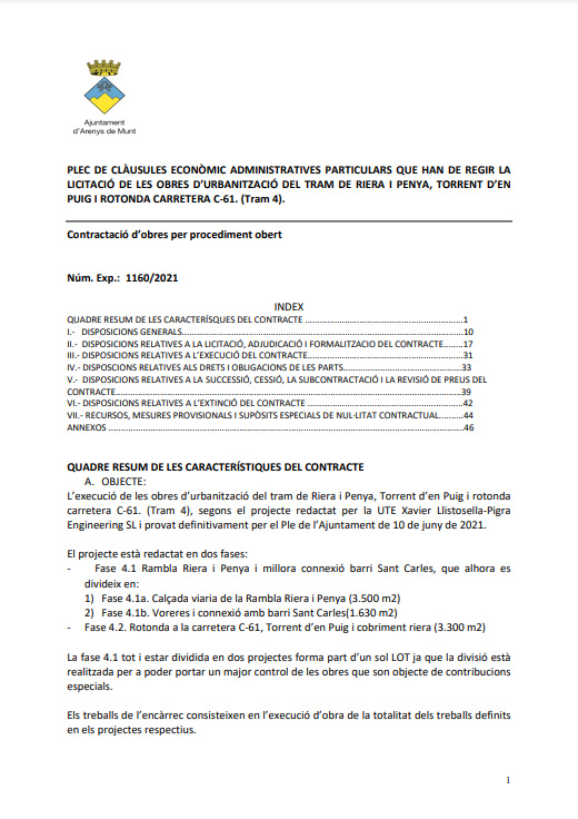 Plec de clàusules economicoadministratives Riera Fase 4