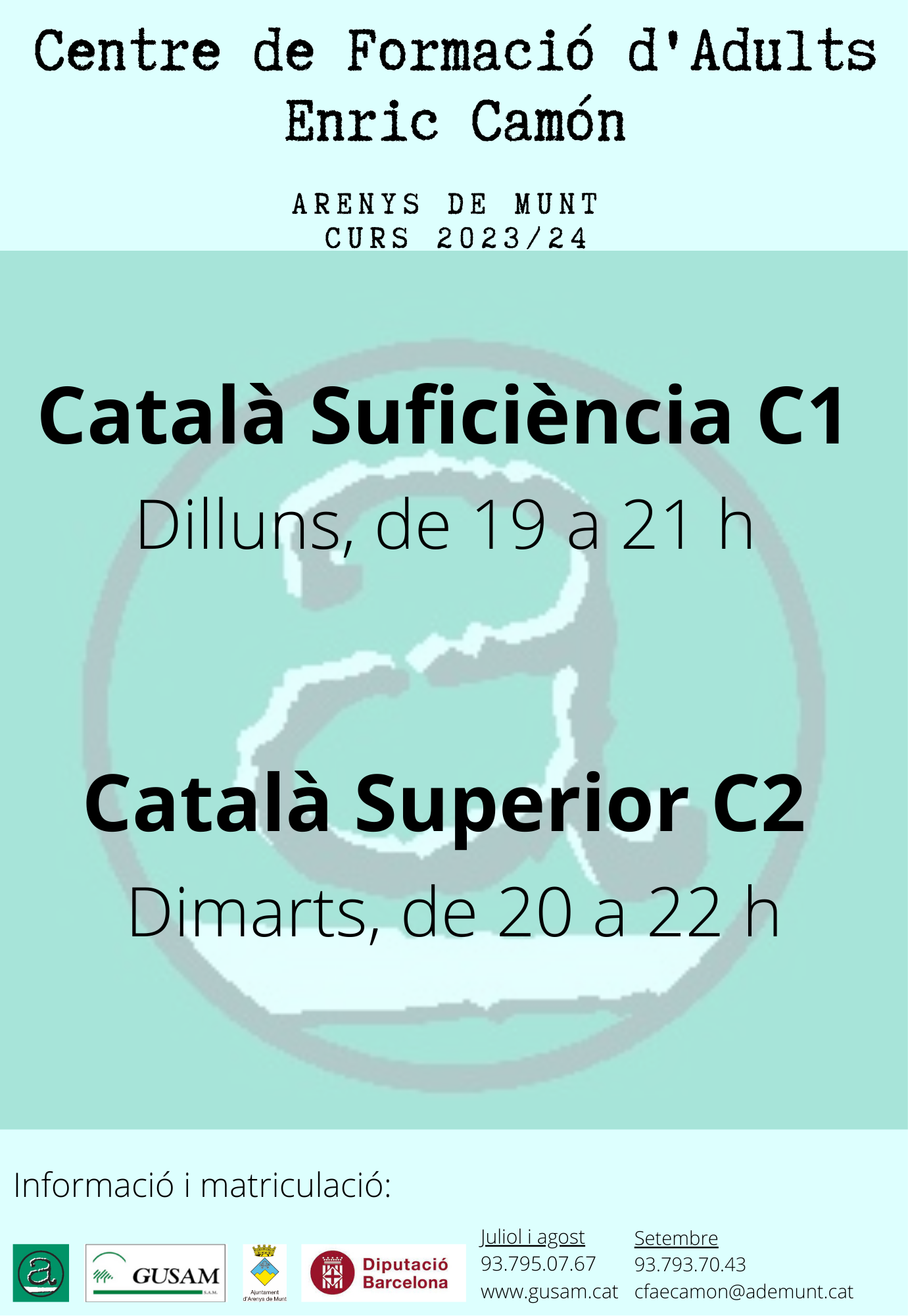 Cartell CFA Enric Camón 2023-24 - Catala�?