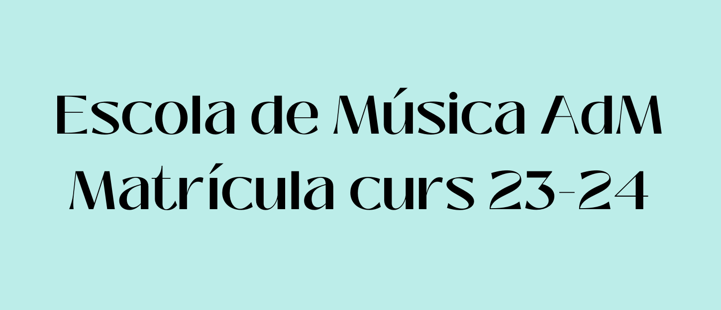 Matriculació a l'Escola de Música