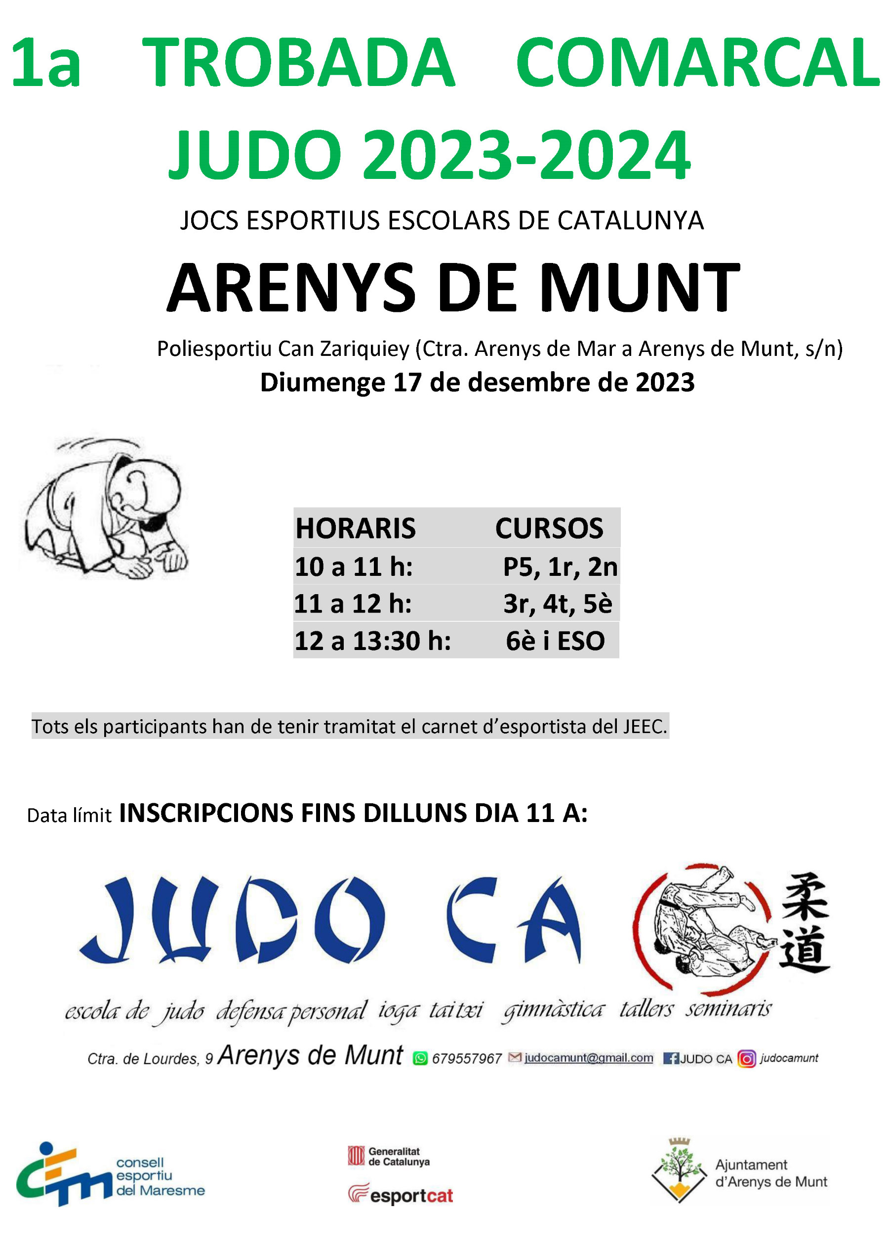 1a Trobada Comarcal de Judo