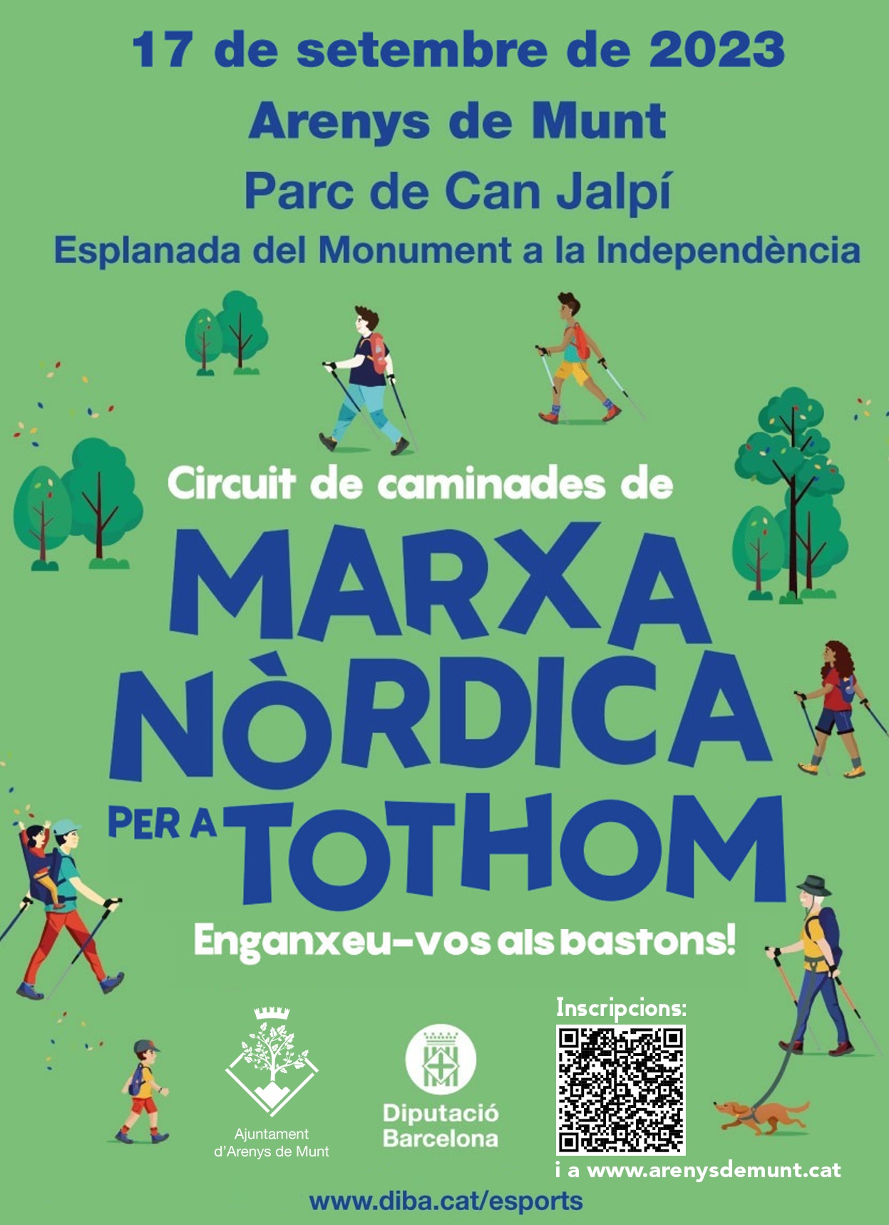 Marxa Nòrdica en Família 17-9-23