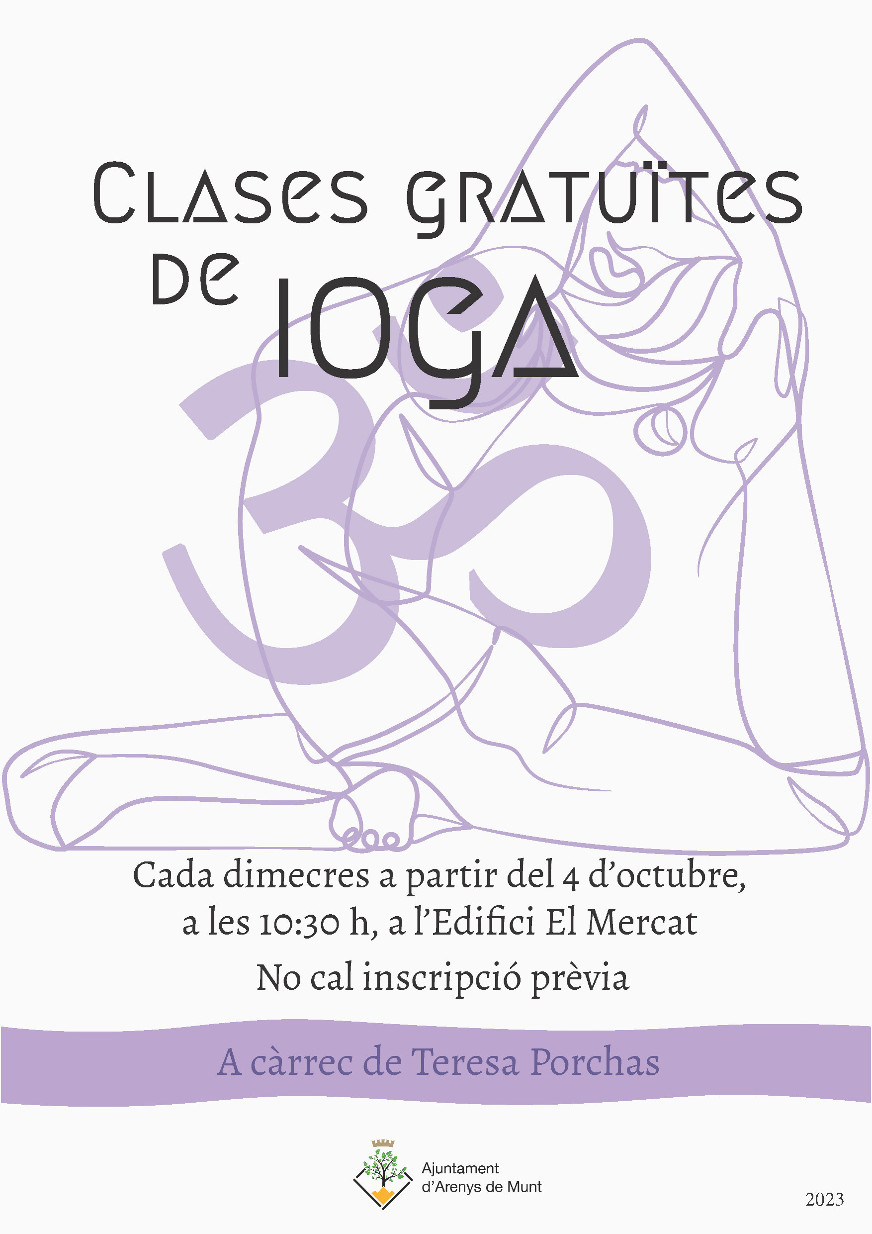 Cartell Classes de ioga 2023-24