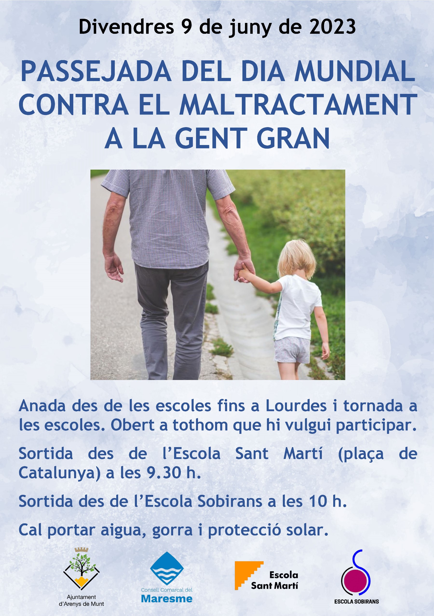 Cartell Passejada Dia Mundial contra el Maltractament a la Gent Gran 9-6-2023
