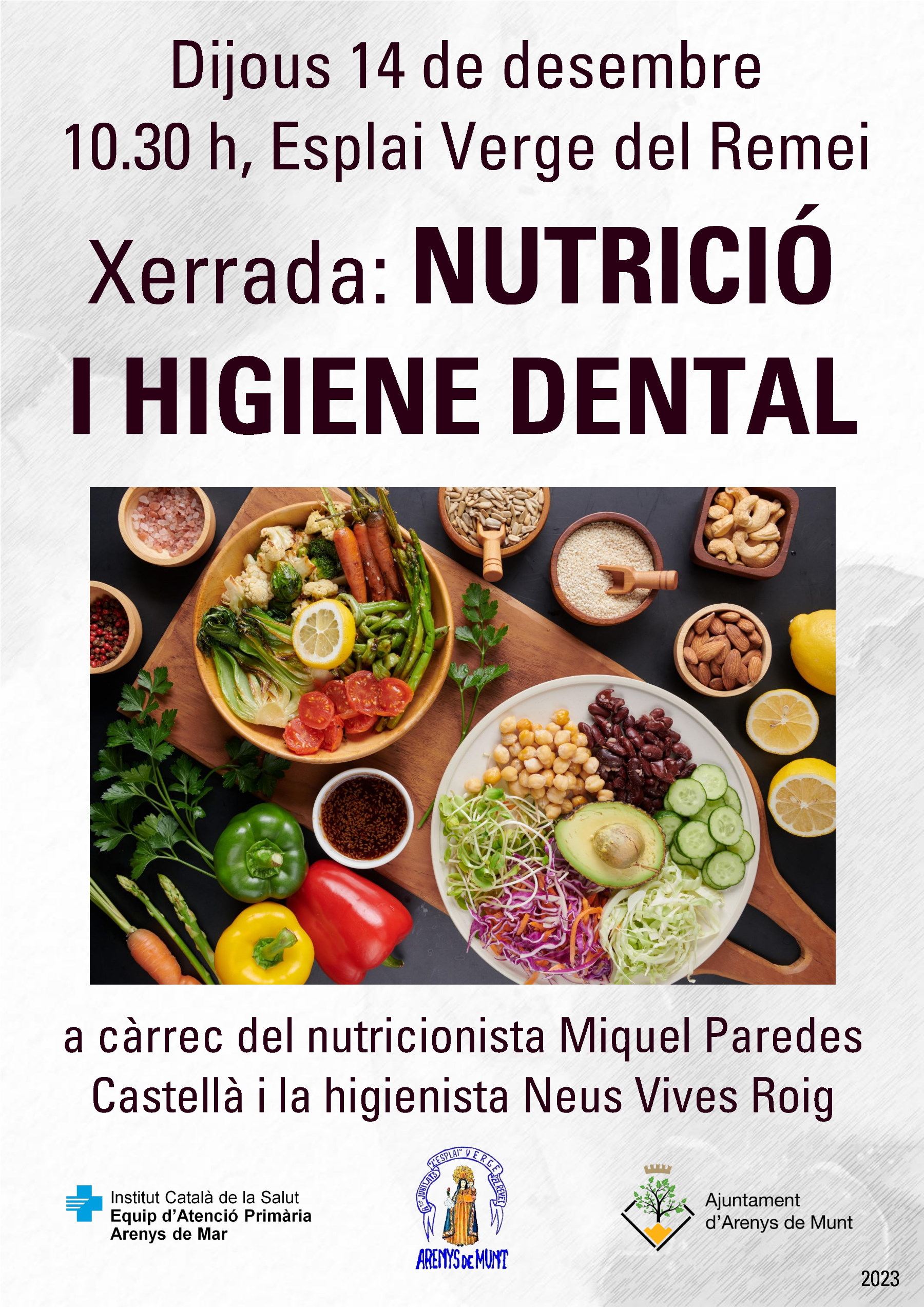 Cartell Xerrada 'Nutrició i higiene dental' 14-12-23