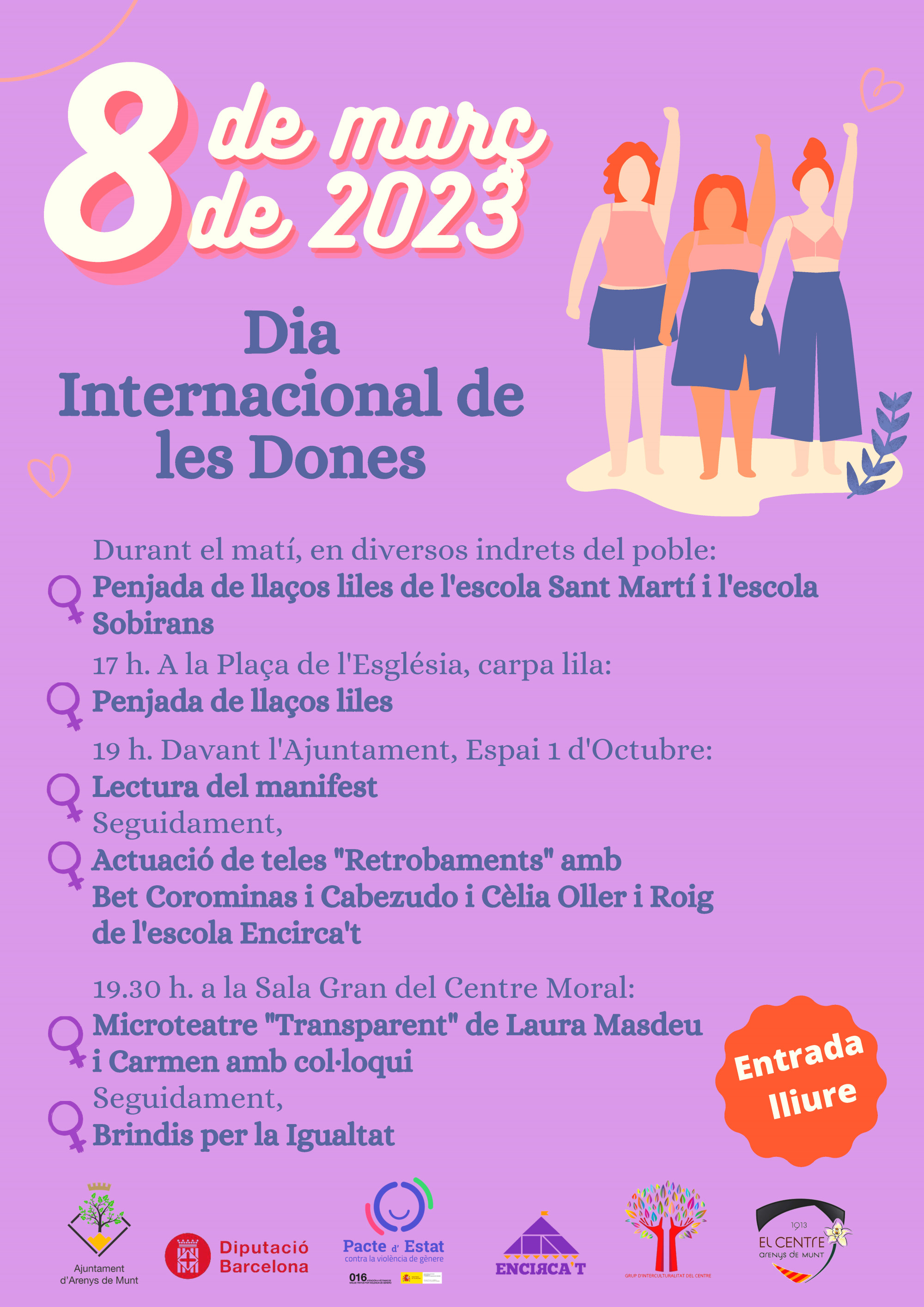 Cartell Dia Internacional de les Dones 2023