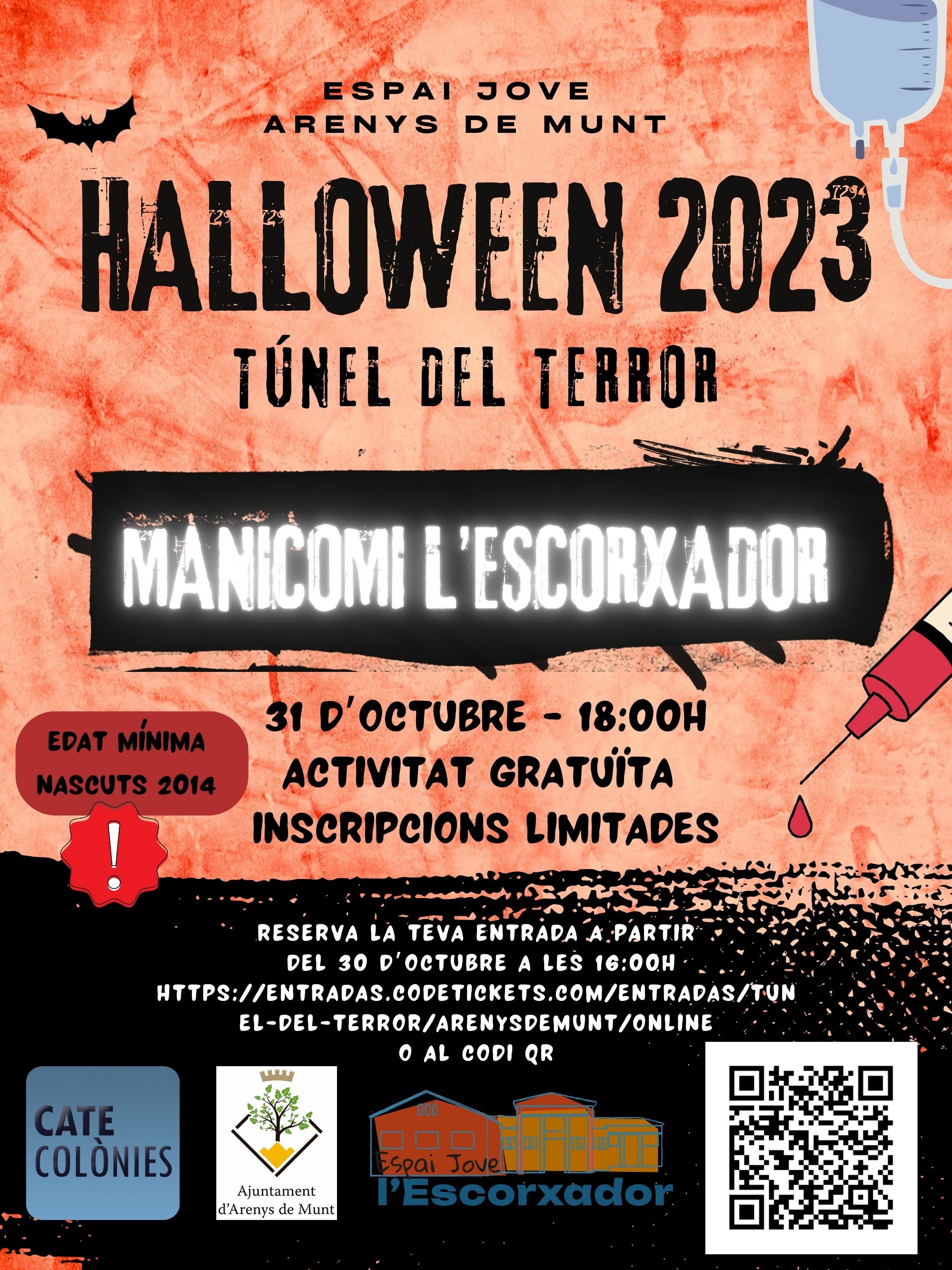 Cartell T&uacute;nel del Terror Escorxador 31-10-23