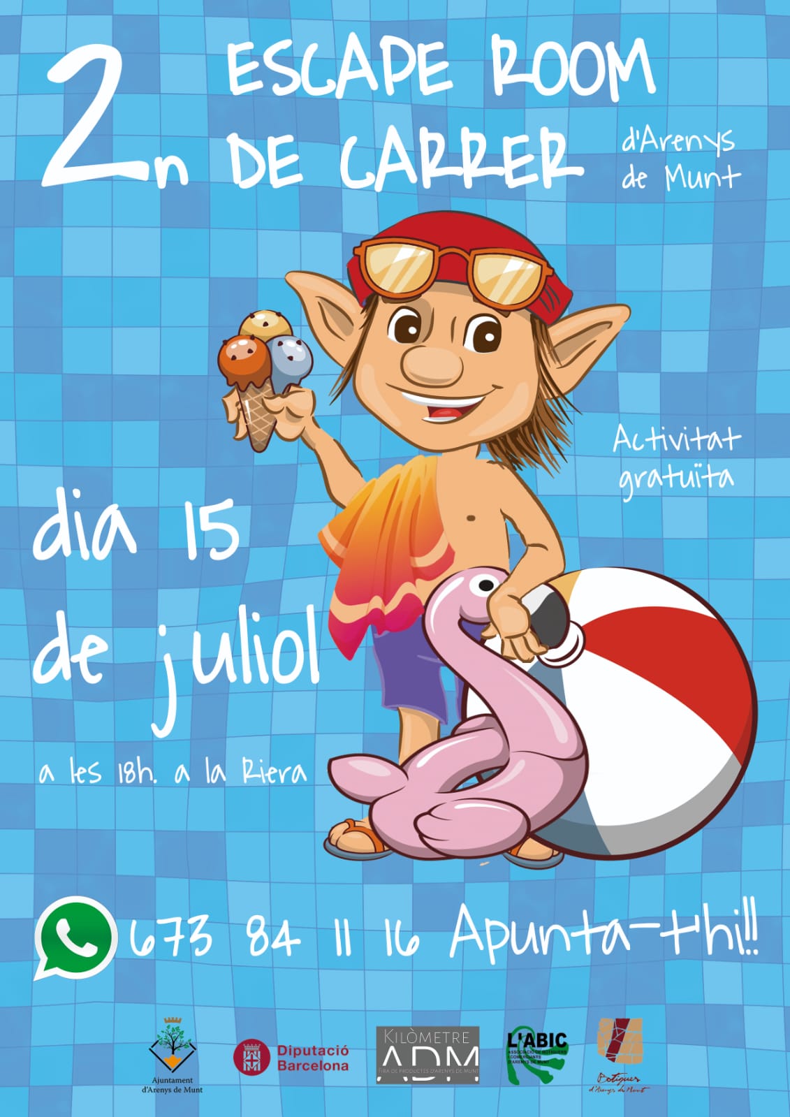 Cartell 2n Escape room de carrer 15-7-23