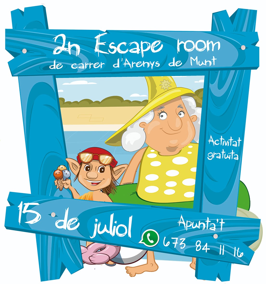 Cartell 2n Escape room de carrer 15-7-23