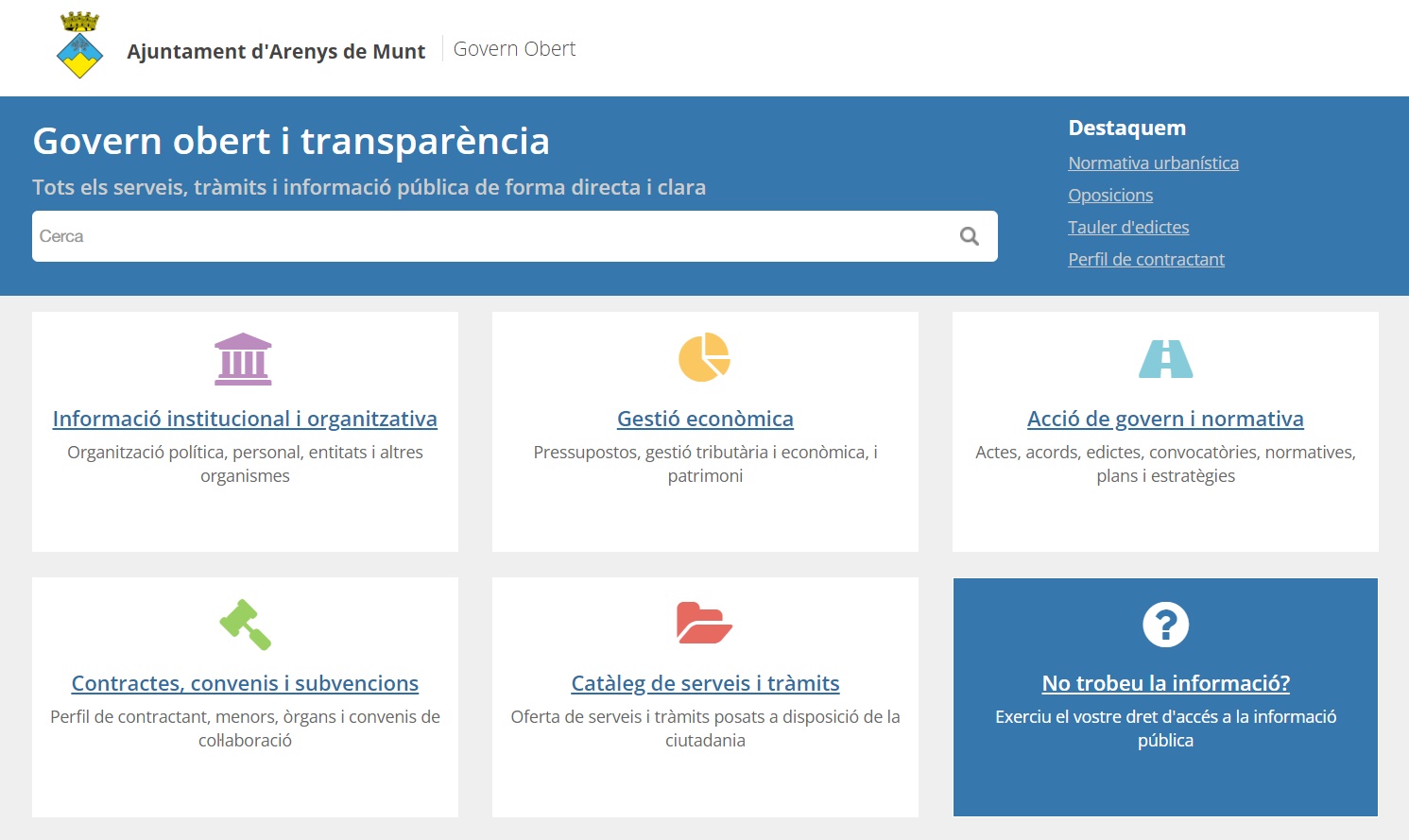 Millores al Portal de Transparència