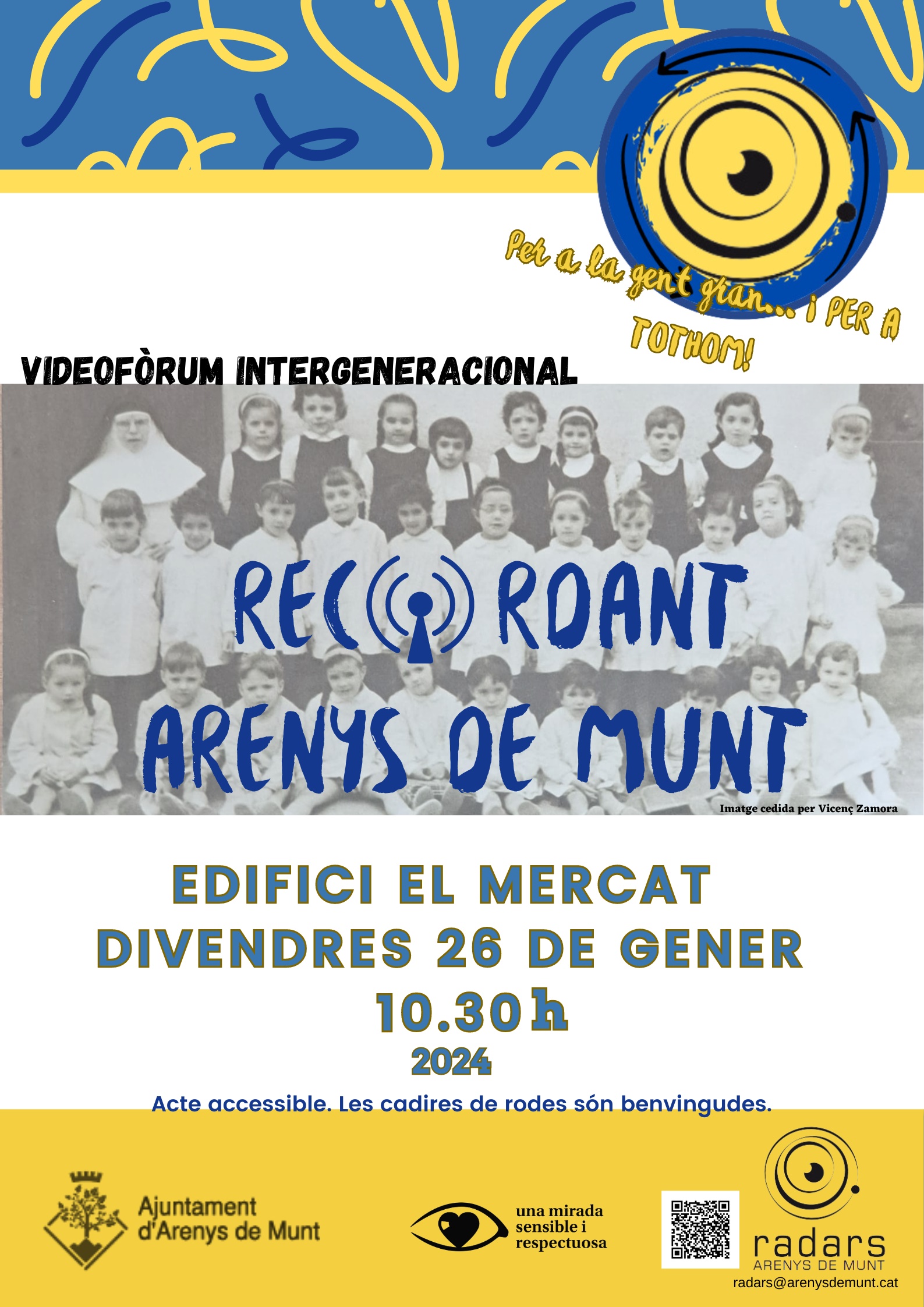 Cartell Radars Recordant Arenys de Munt 26-1-24