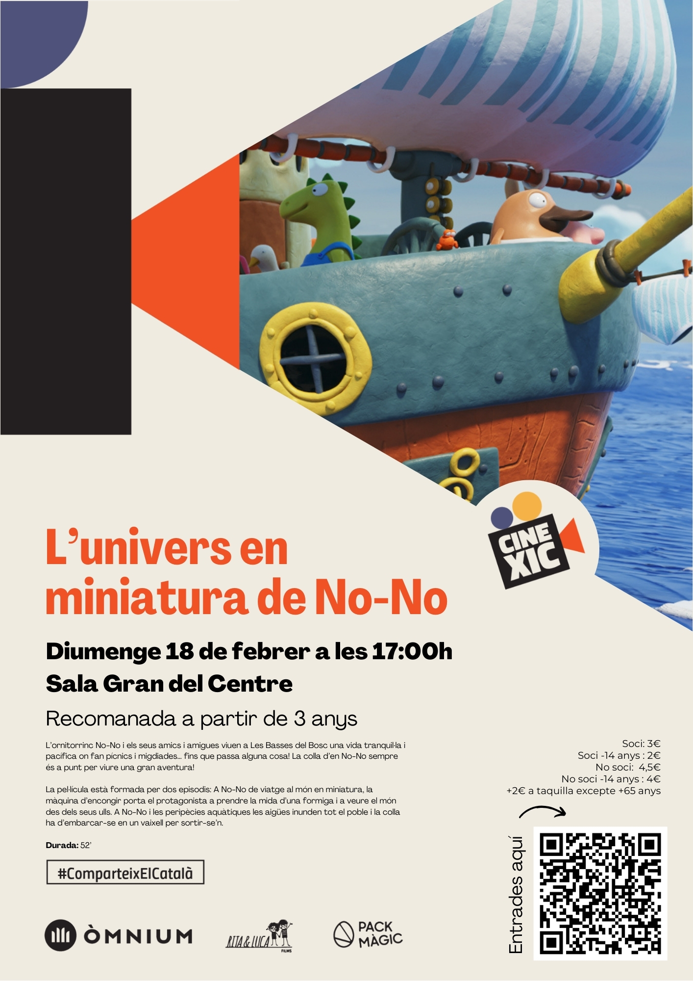 Cartell Centre L'univers en miniatura de No-No 18-2-24