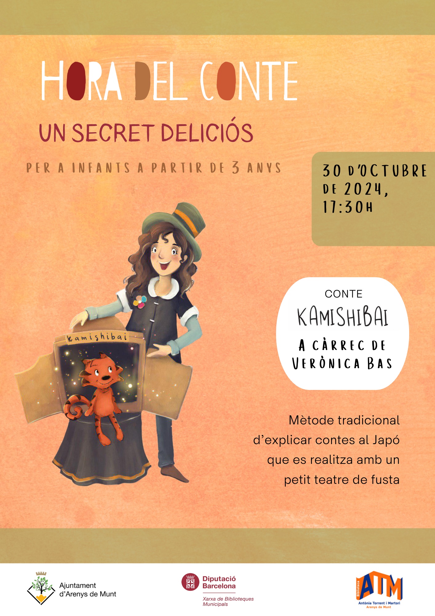 Cartell L'Hora del Conte 'Un secret deliciós' 30-10-24