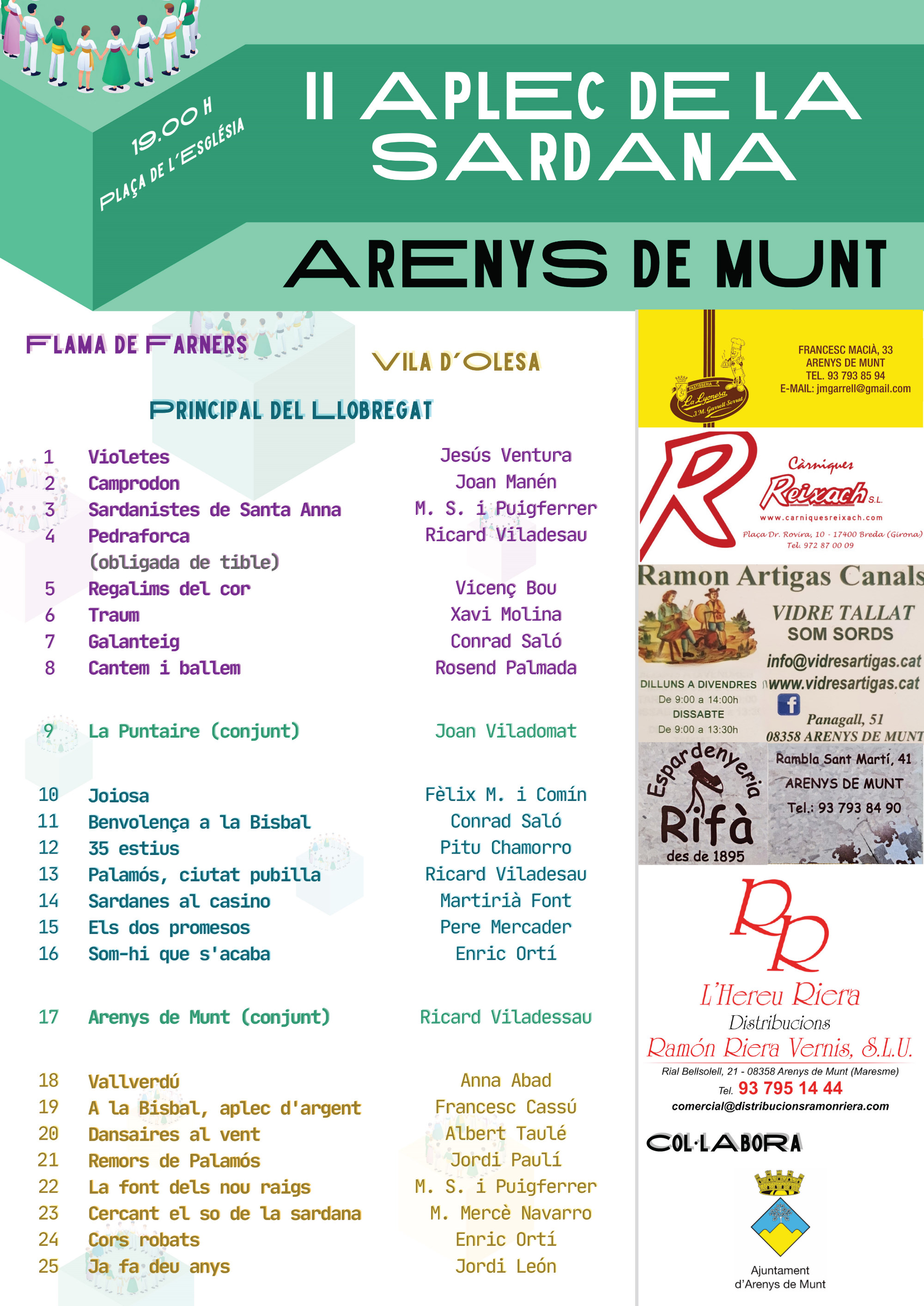Programa de mà II Aplec de la Sardana 8-6-24