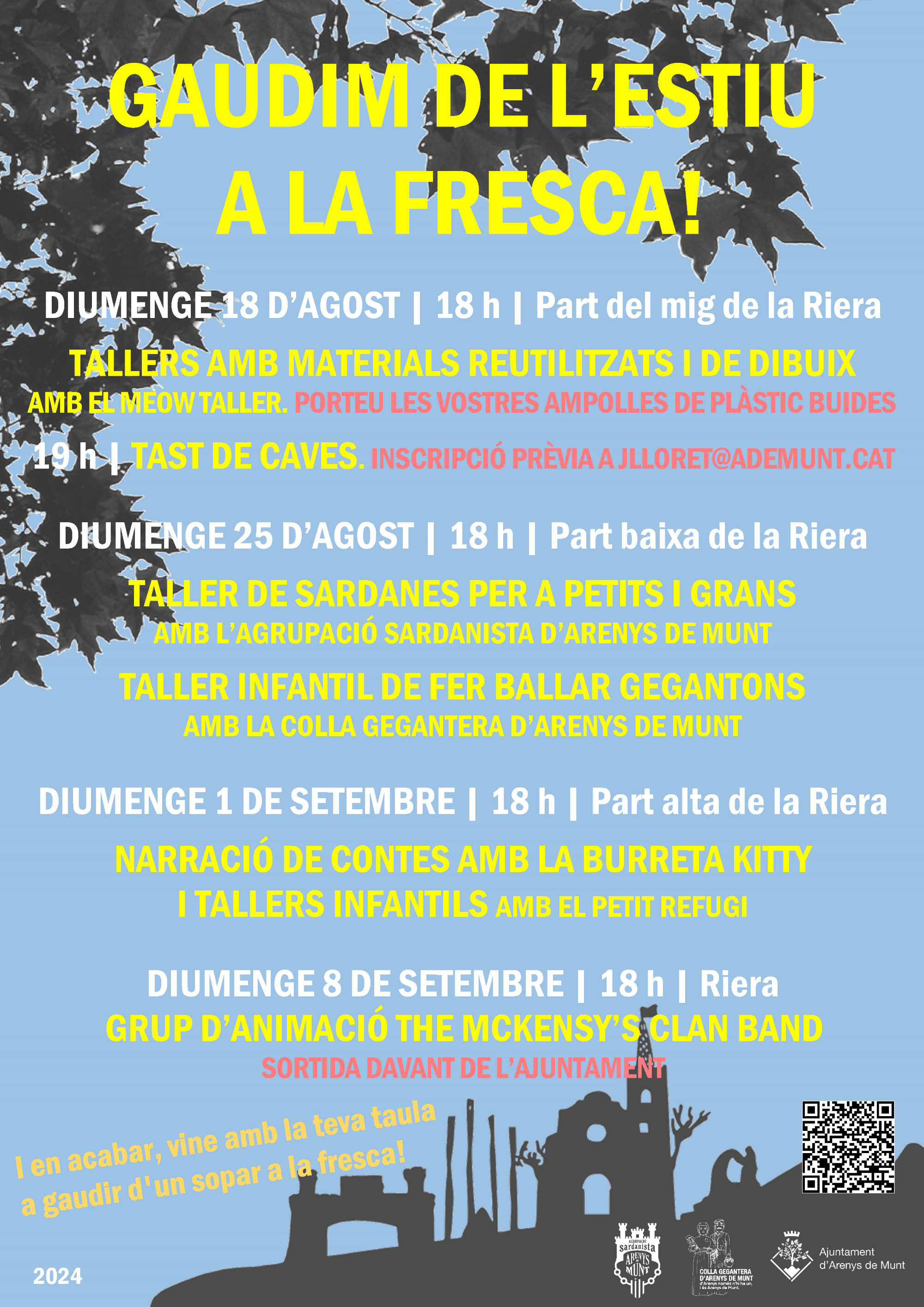 Cartell Gaudim de l'estiu a la fresca 2024
