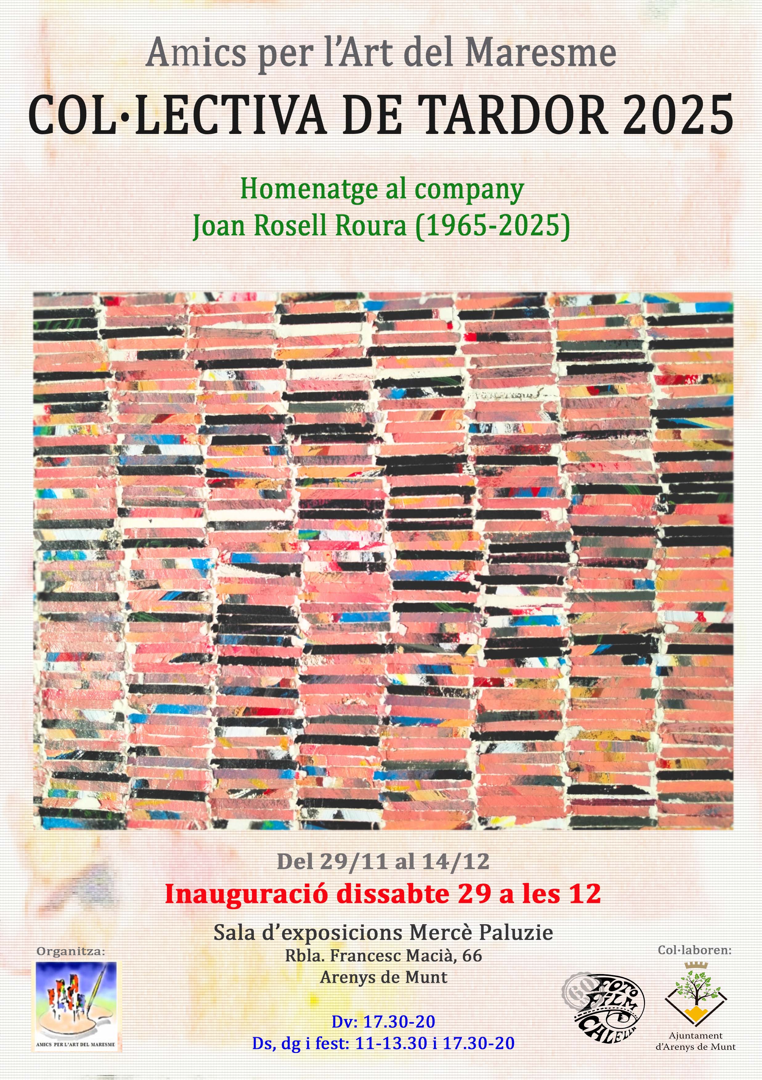 EXPOSICIÓ COL.LECTIVA TARDOR AMICS PER L'ART