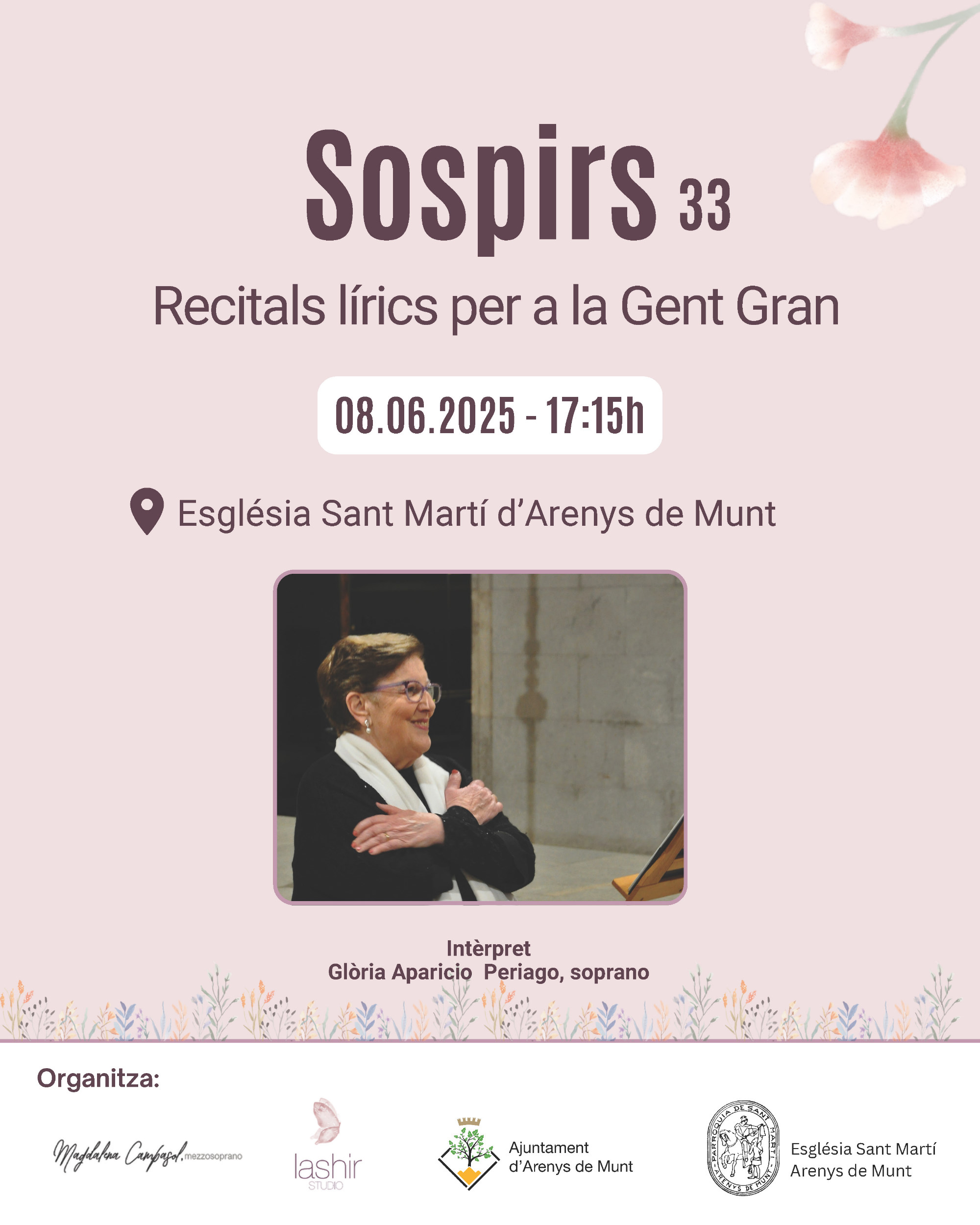 Sospirs 33: recital líric amb Glòria Aparicio