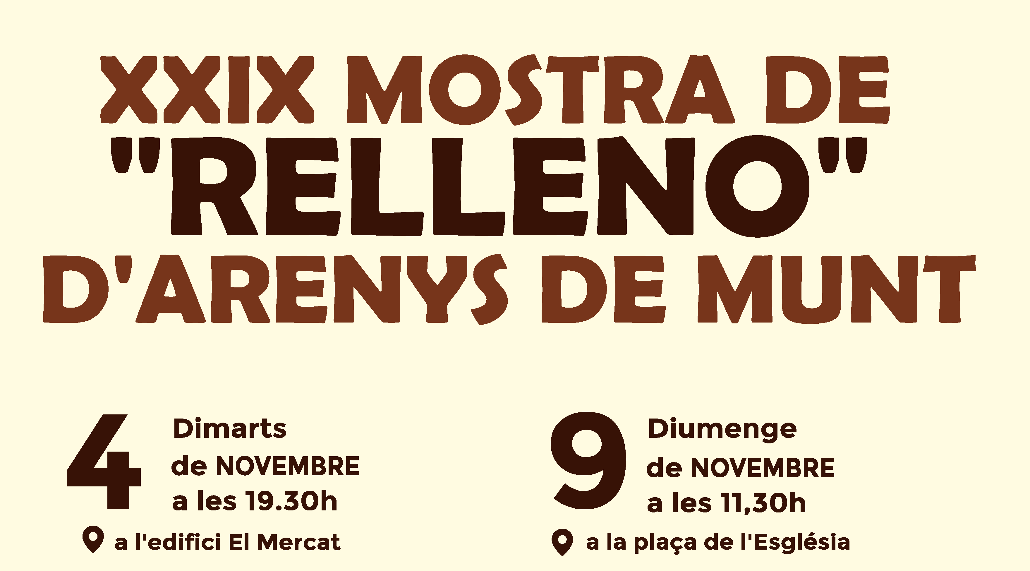 XXIX Mostra de Relleno
