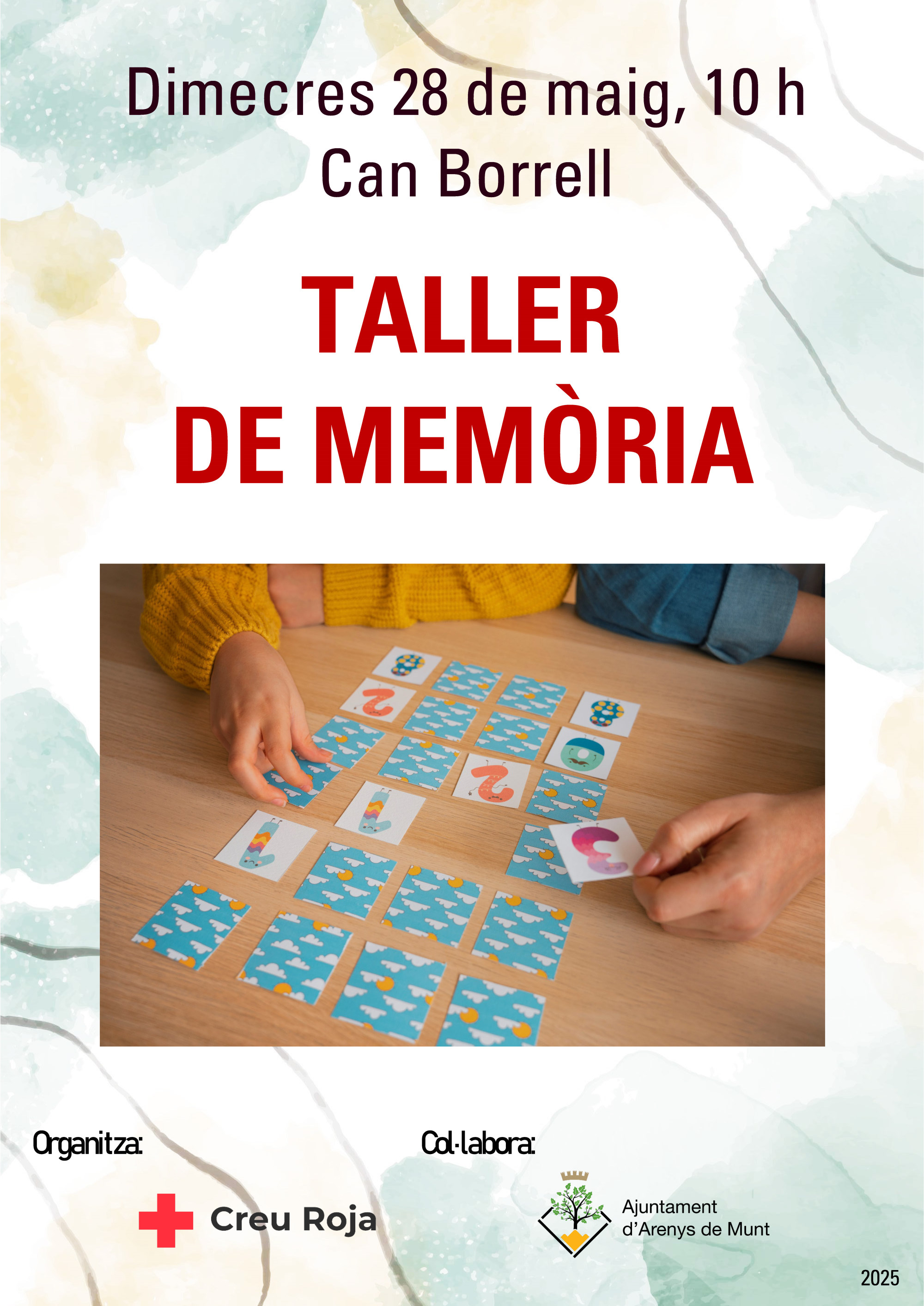 Cartell Taller de memòria Creu Roja 28-5-25