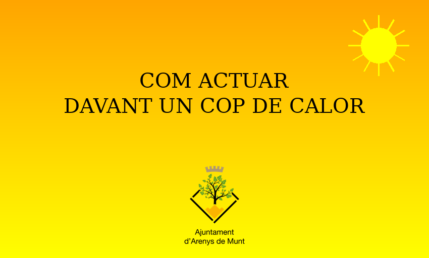 L'Ajuntament alerta sobre els riscos del cop de calor i com actuar davant els símptomes