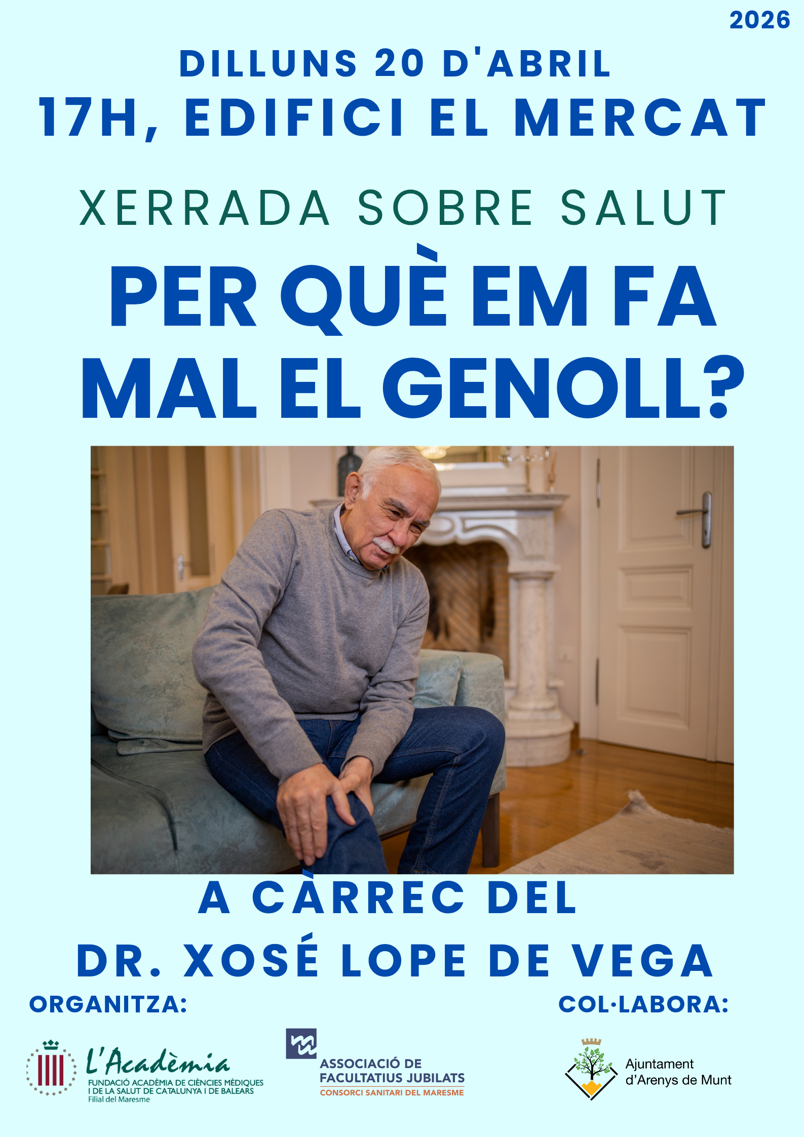 Xerrada sobre salut: per què em fa mal el genoll ?