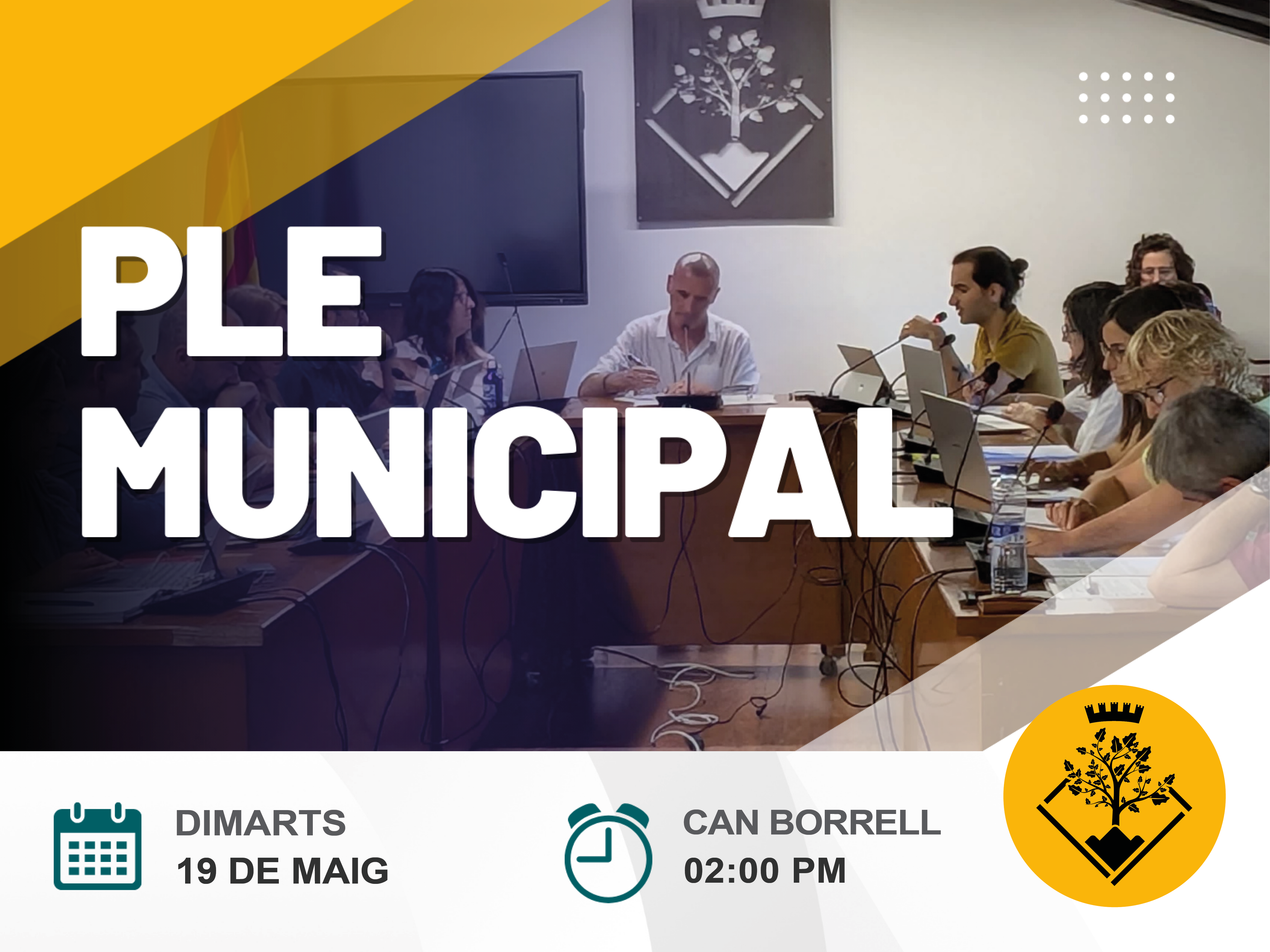 Ple ordinari el dimarts 19 de maig