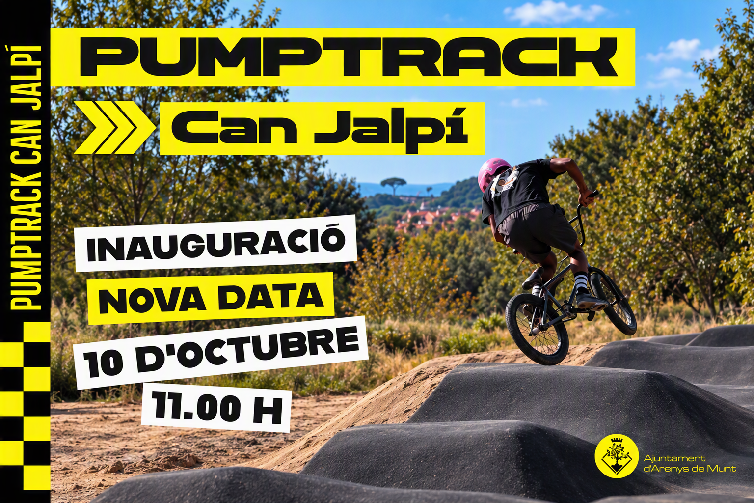 La inauguraci&oacute; del Pumptrack Can Jalp&iacute; es trasllada al dissabte 10 d'octubre