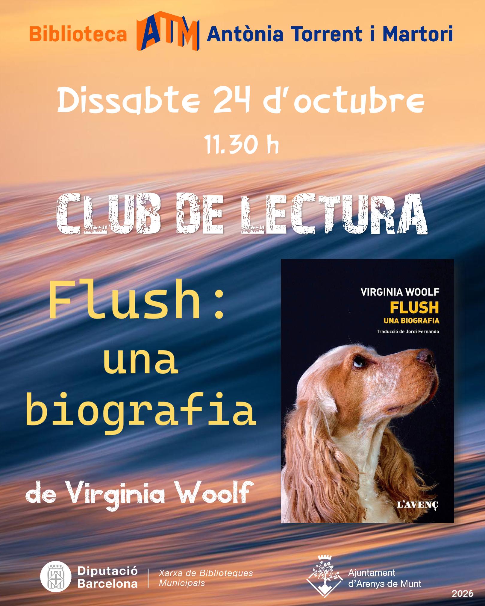 Club de lectura  Flush, una biografia de Virgina Woolf