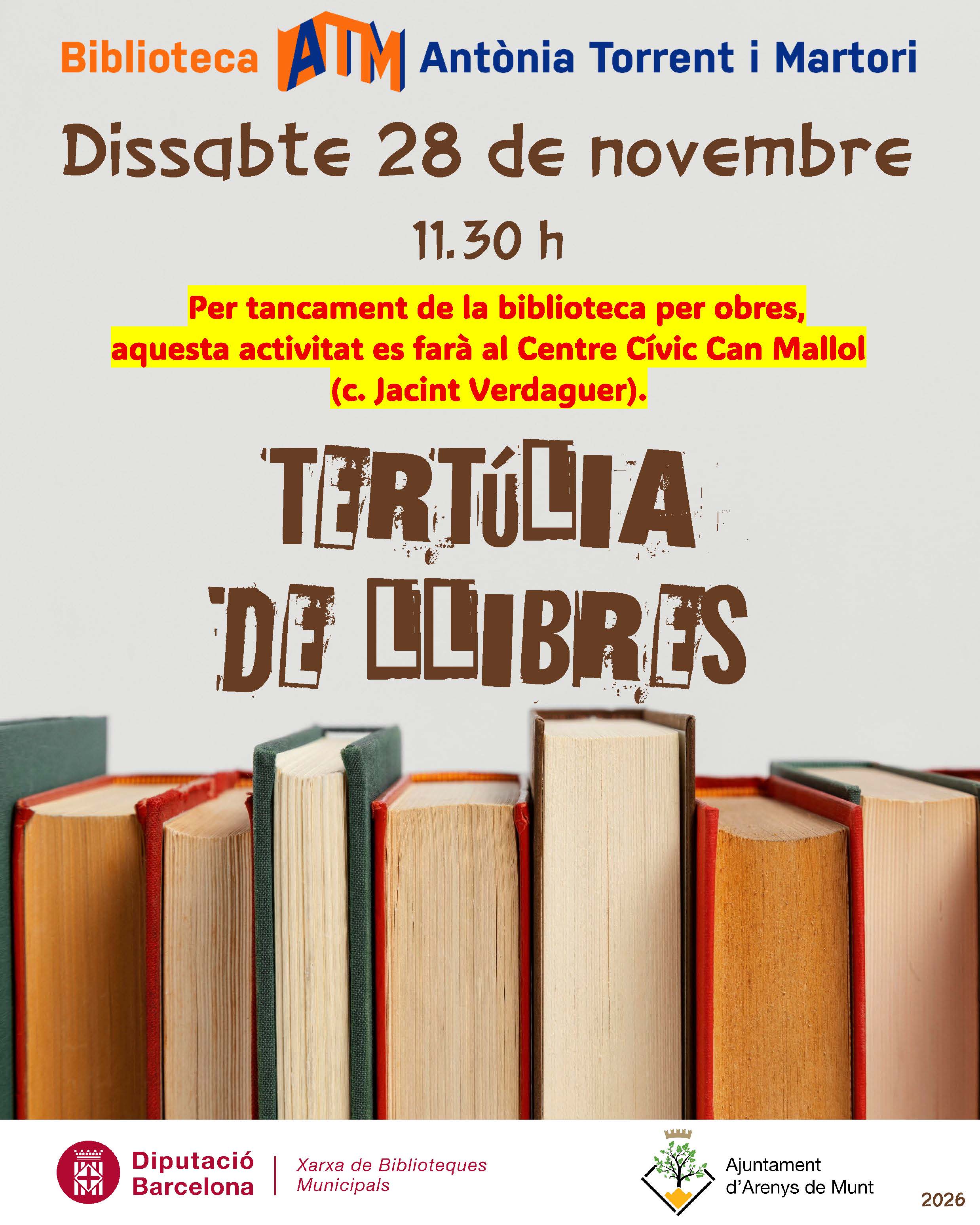 Tert&uacute;lia de llibres