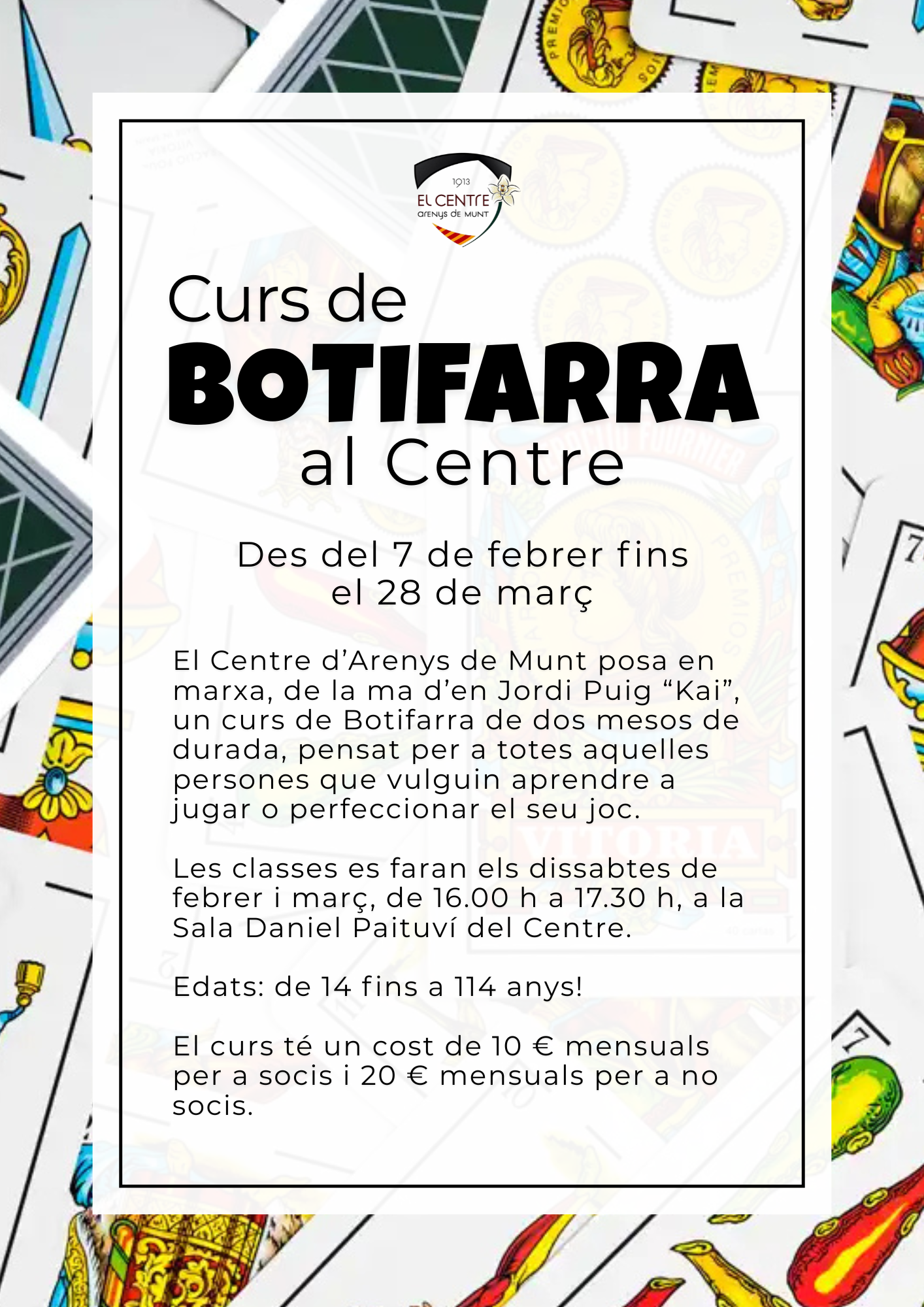 Curs de Botifarra al Centre