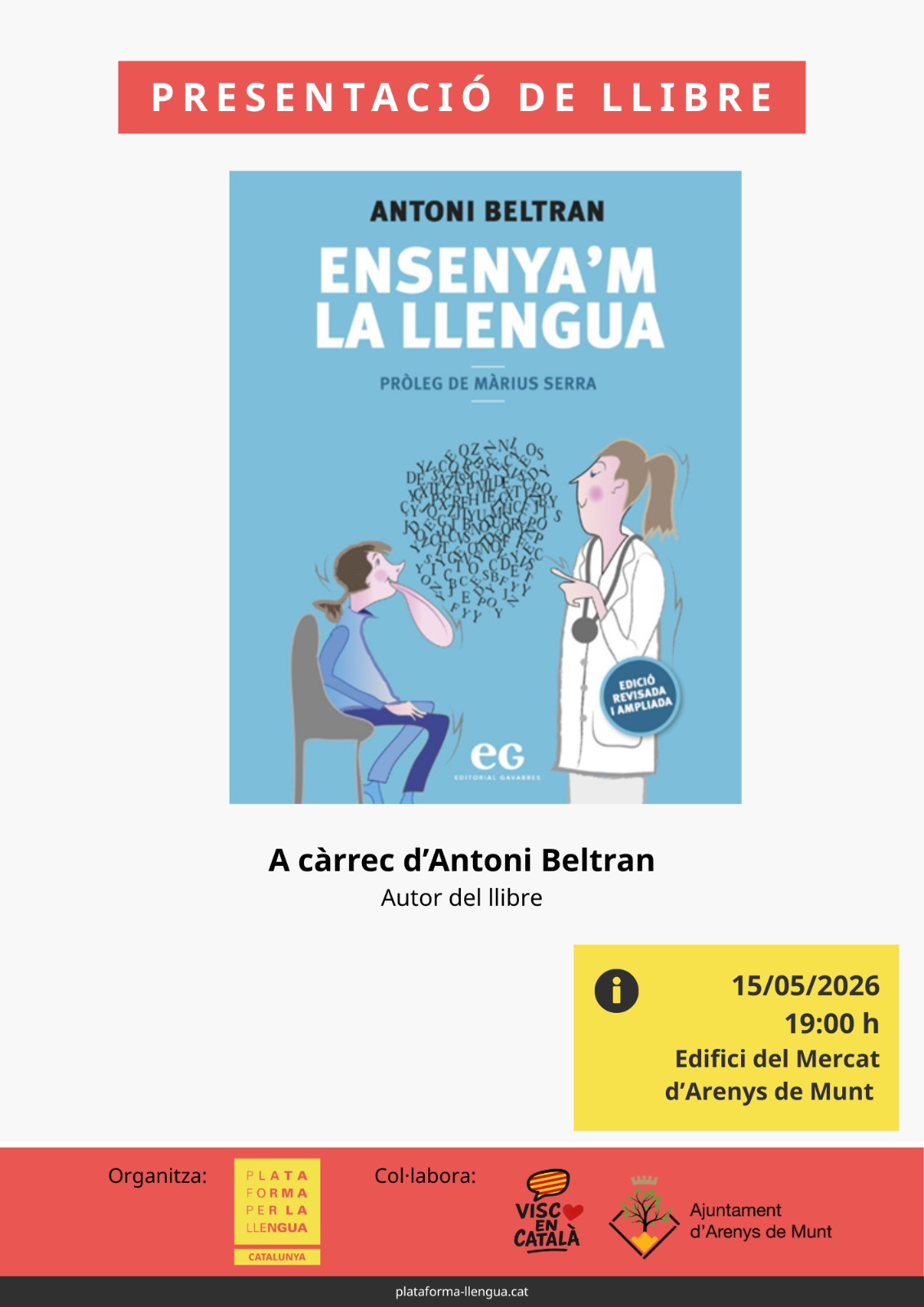 Presentaci&oacute; llibre: Ensenya'm la Llengua