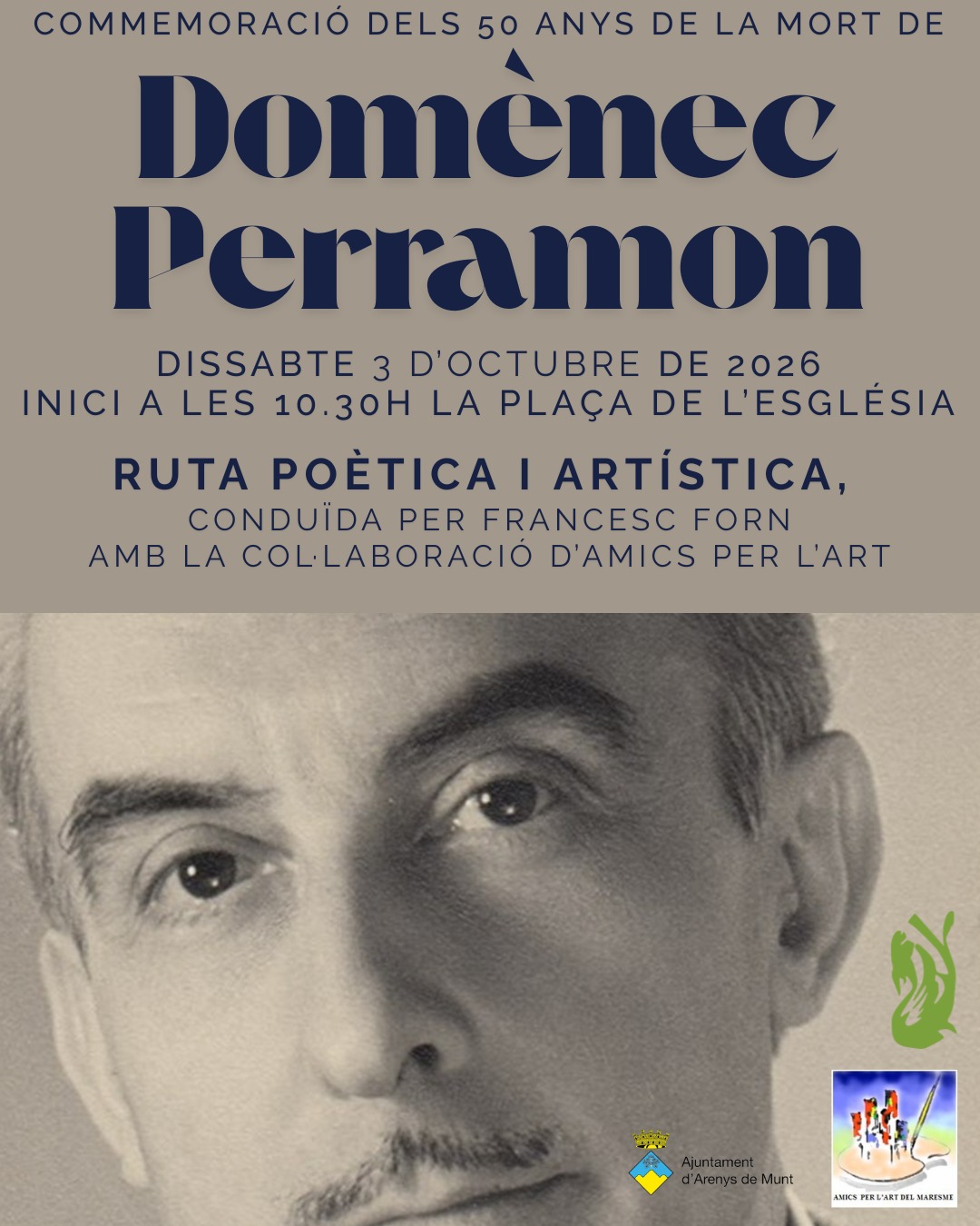 Ruta po&egrave;tica i art&iacute;stica - Commemoraci&oacute; dels 50 anys de la mort de Dom&egrave;nec Perramon